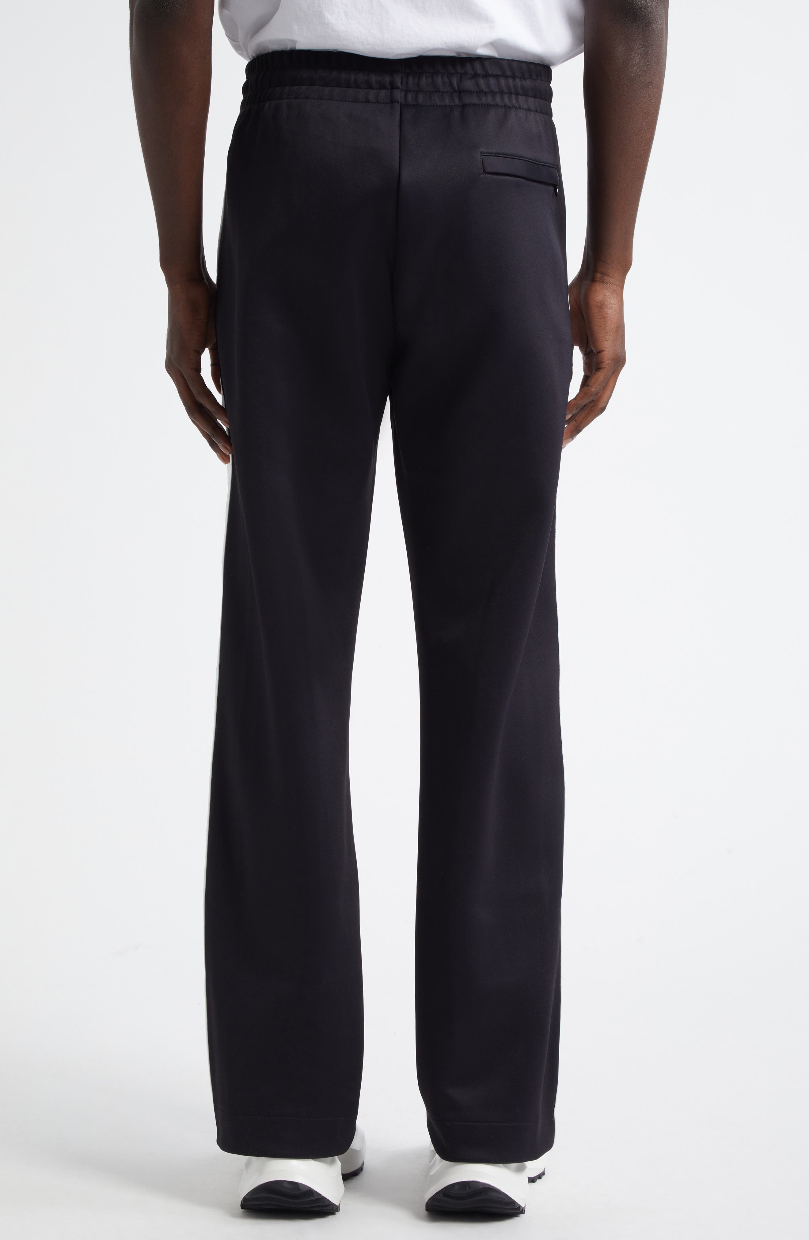 Casablanca Laurel Tape Scuba Jersey Track Pants in Black at Nordstrom - 3