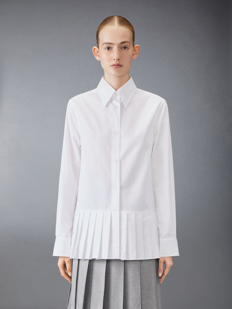 Poplin Pleated Easy Fit Shirt 1