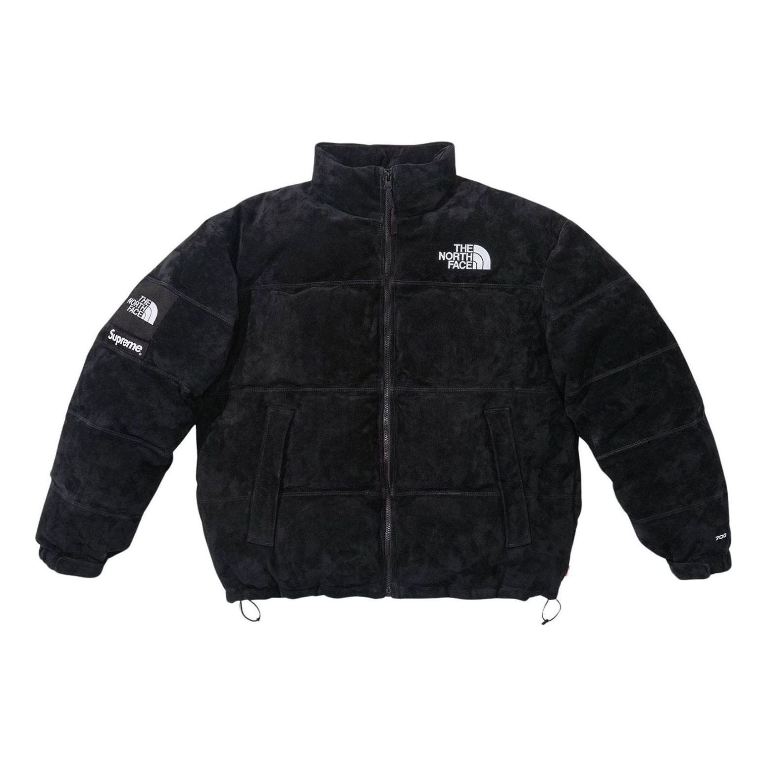 Supreme x The North Face Suede Nuptse Jacket 'Black White' SUP-FW23-213 - 1