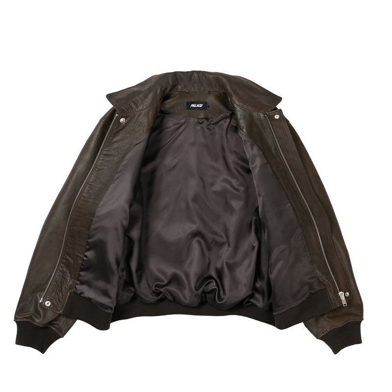 SUSANOO LEATHER FLIGHT JACKET BROWN 3