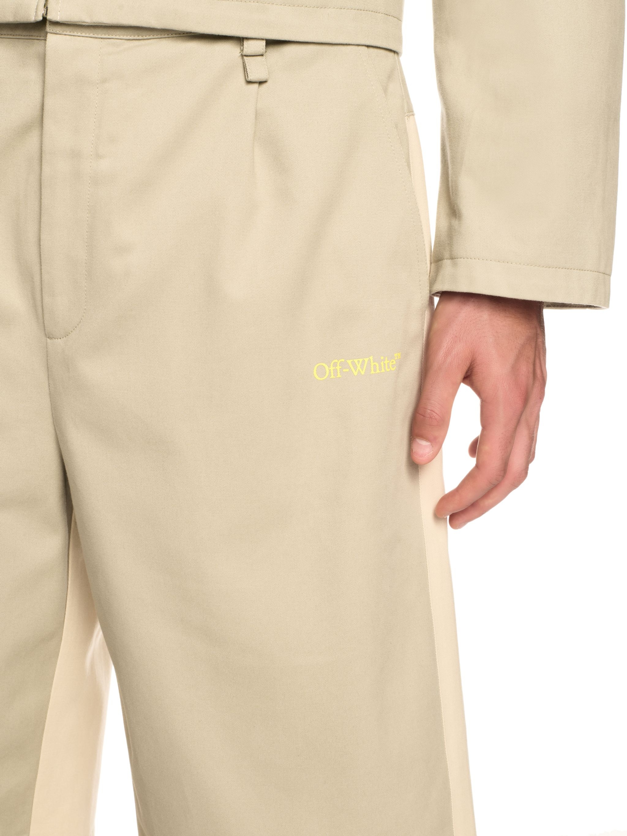 Beige Golf Bermuda Shorts - 5
