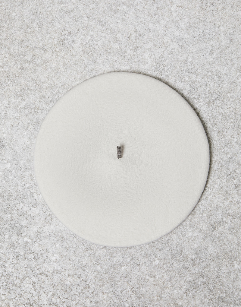 Wool beret with Precious detail - 1