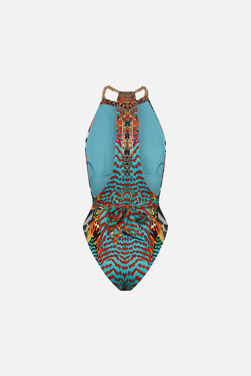 CHAIN NECK PLUNGE ONE PIECE 7