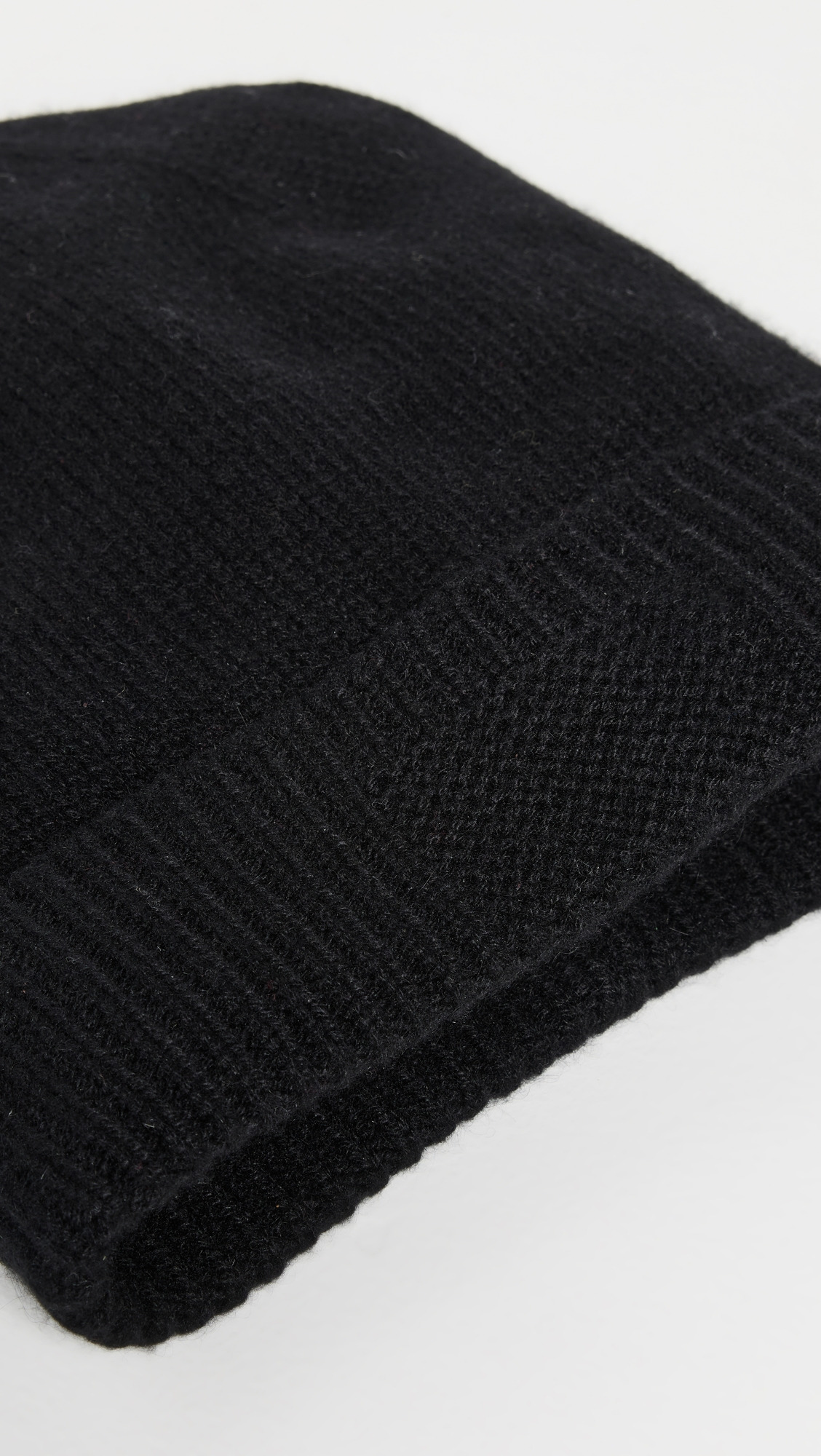 Cashmere Rib Cuff Beanie - 3