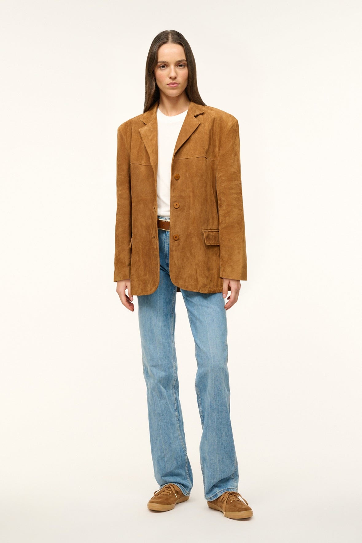 STAUD CORRINE JACKET TAN - 2