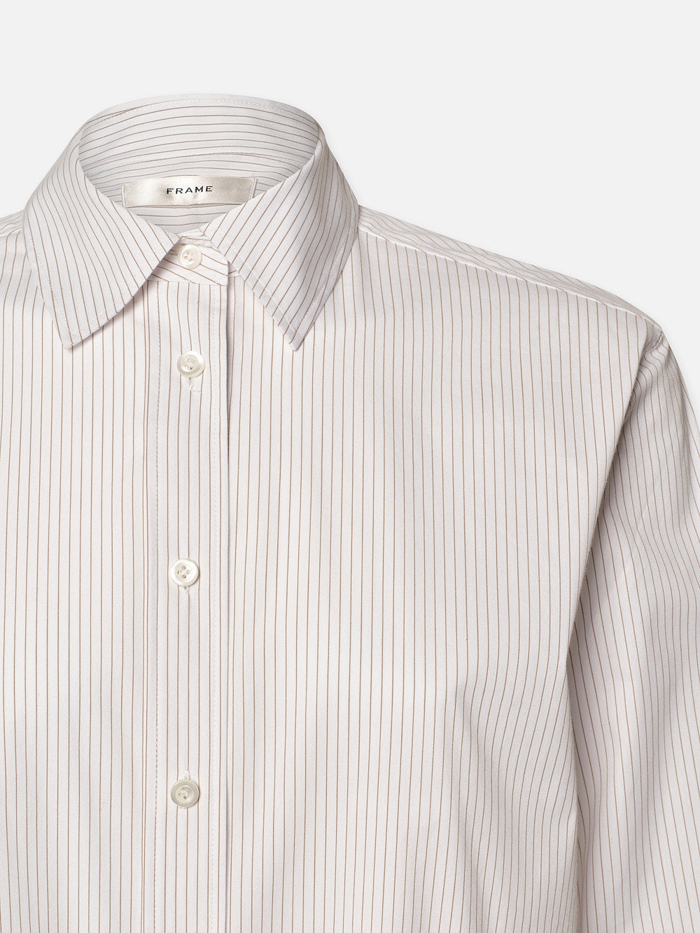 The Borrowed Shirt in White Multi - 2