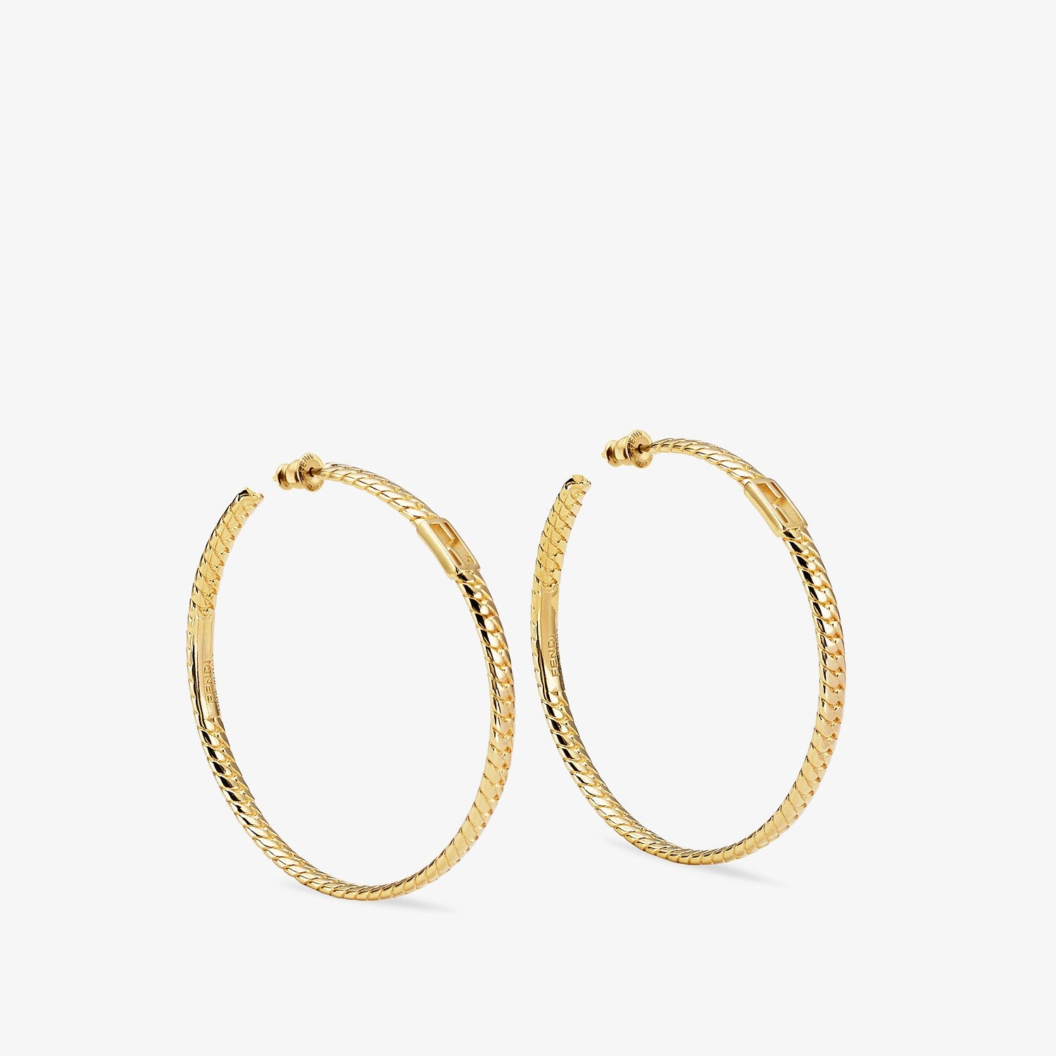 Gold-color earrings - 1