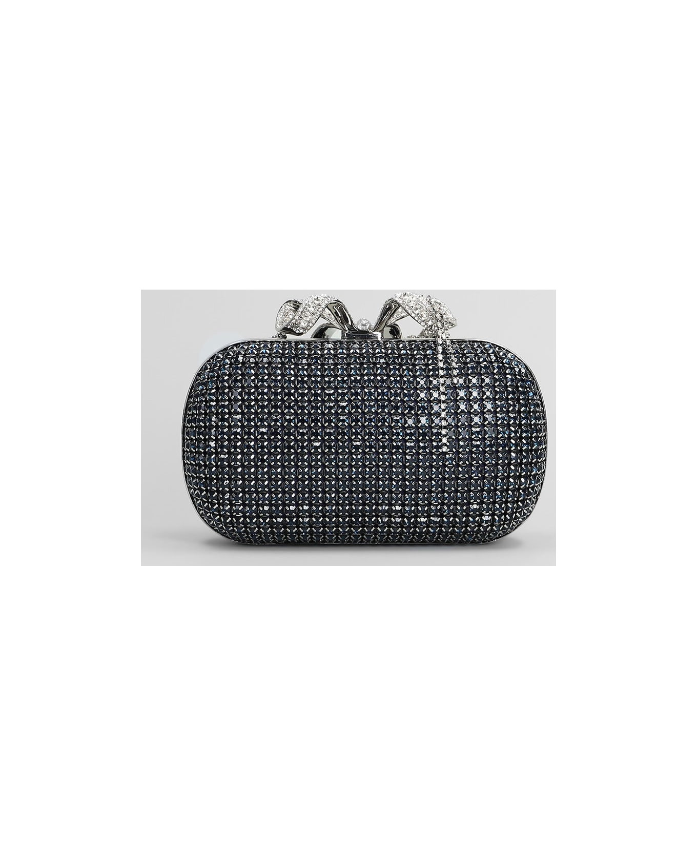 Chainmail Clutch In Blue Crystal - 3
