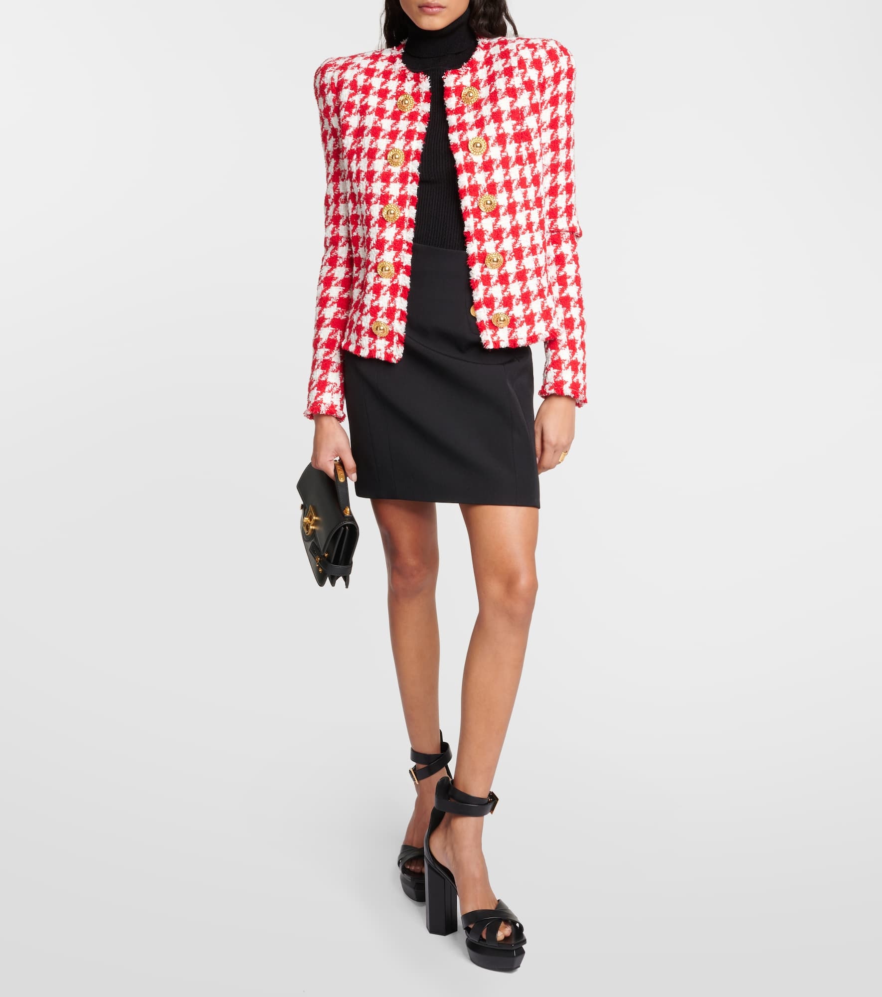 Houndstooth tweed jacket - 2