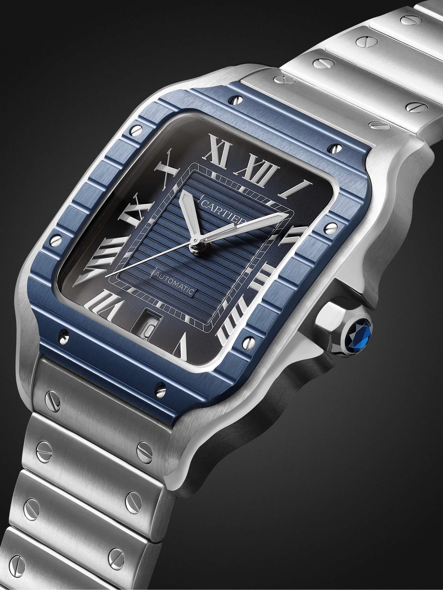 Santos de Cartier Automatic 39.8mm Stainless Steel and PVD-Coated Watch, Ref. No. CRWSSA0048 - 3
