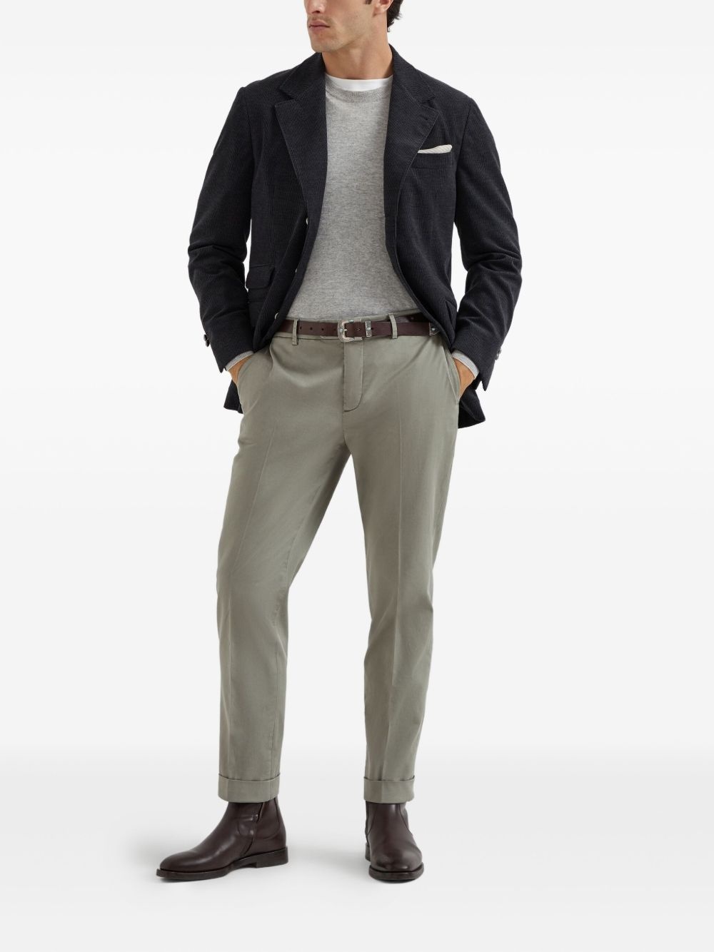 cropped chino trousers - 2