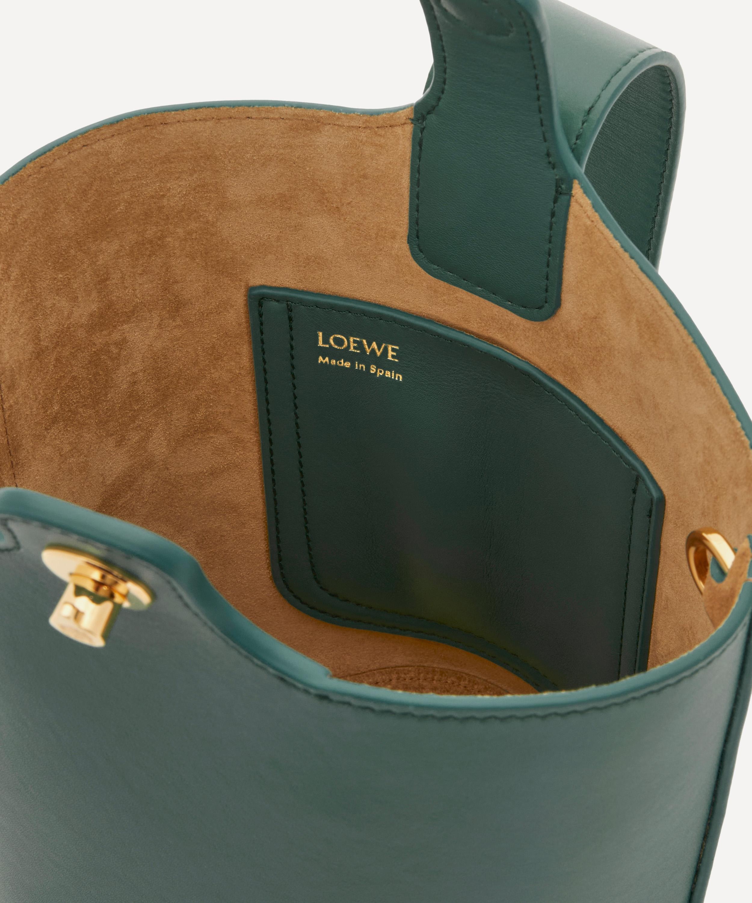 Mini Pebble Leather Bucket Bag - 4
