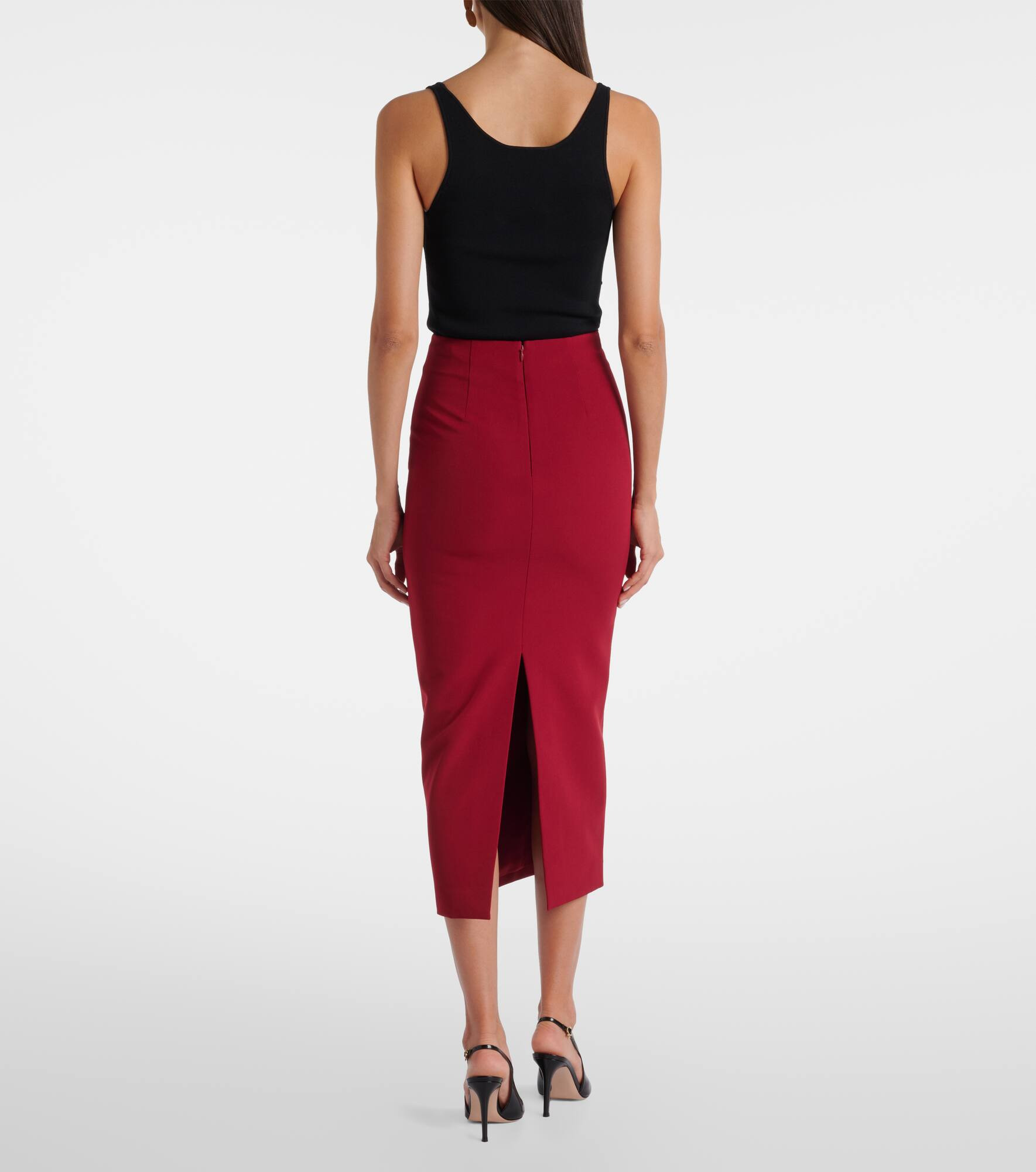 Crêpe pencil skirt - 3