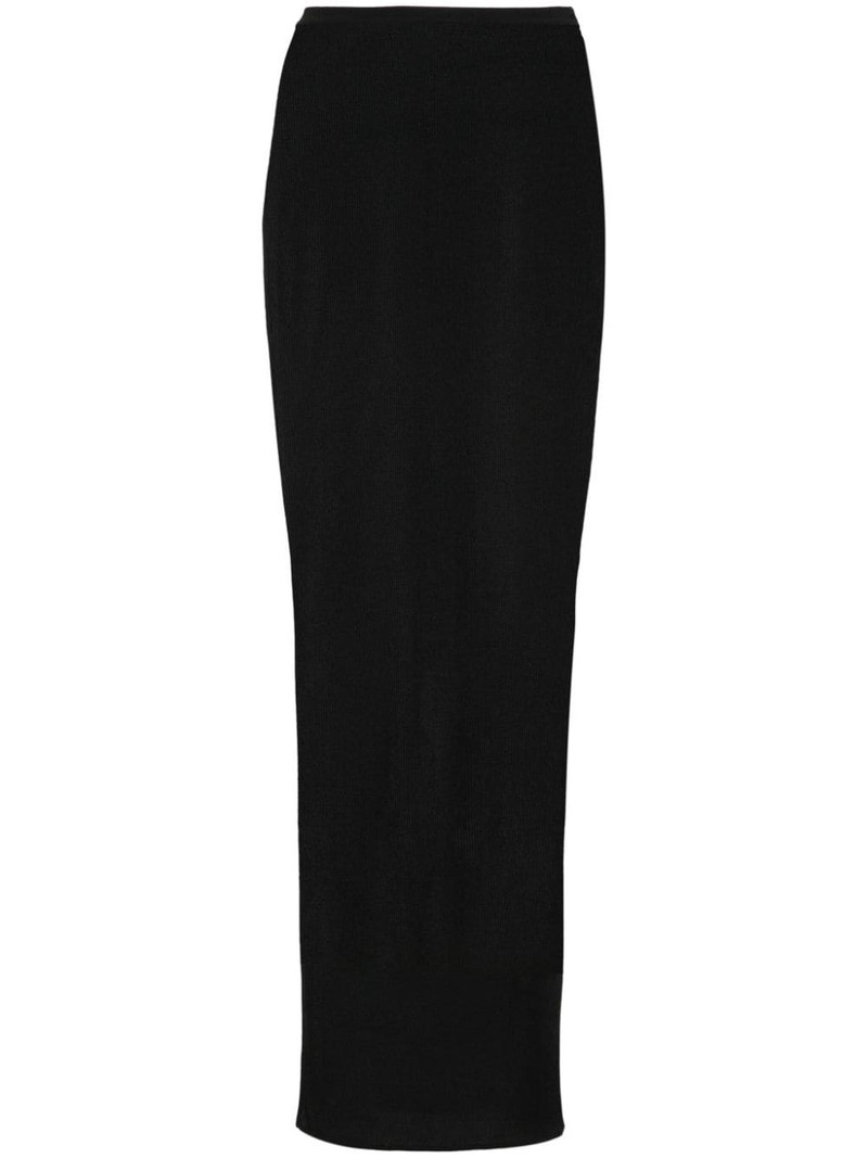 fine-ribbed maxi skirt 1