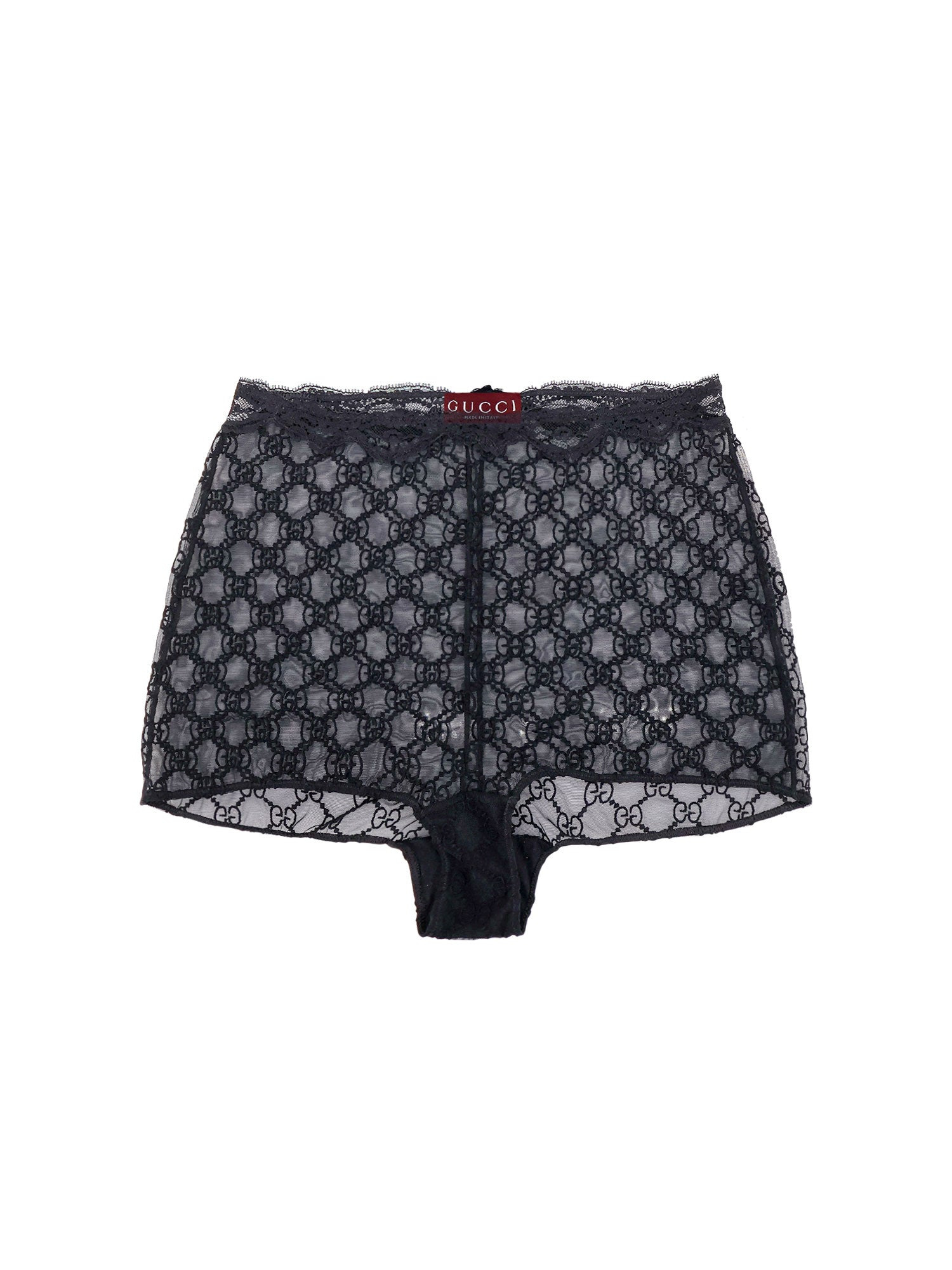 Lace Culottes With All-Over Gg Motif - 1
