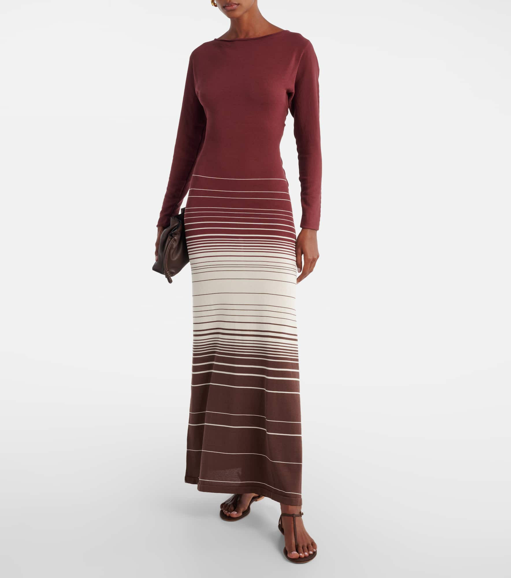 Idun striped cotton-blend maxi dress - 2