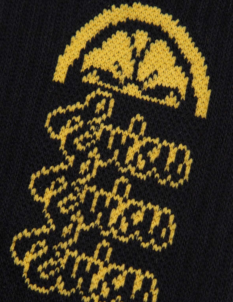 KAMON AND LOGO-TRIO JACQUARD LONG SOCKS 4