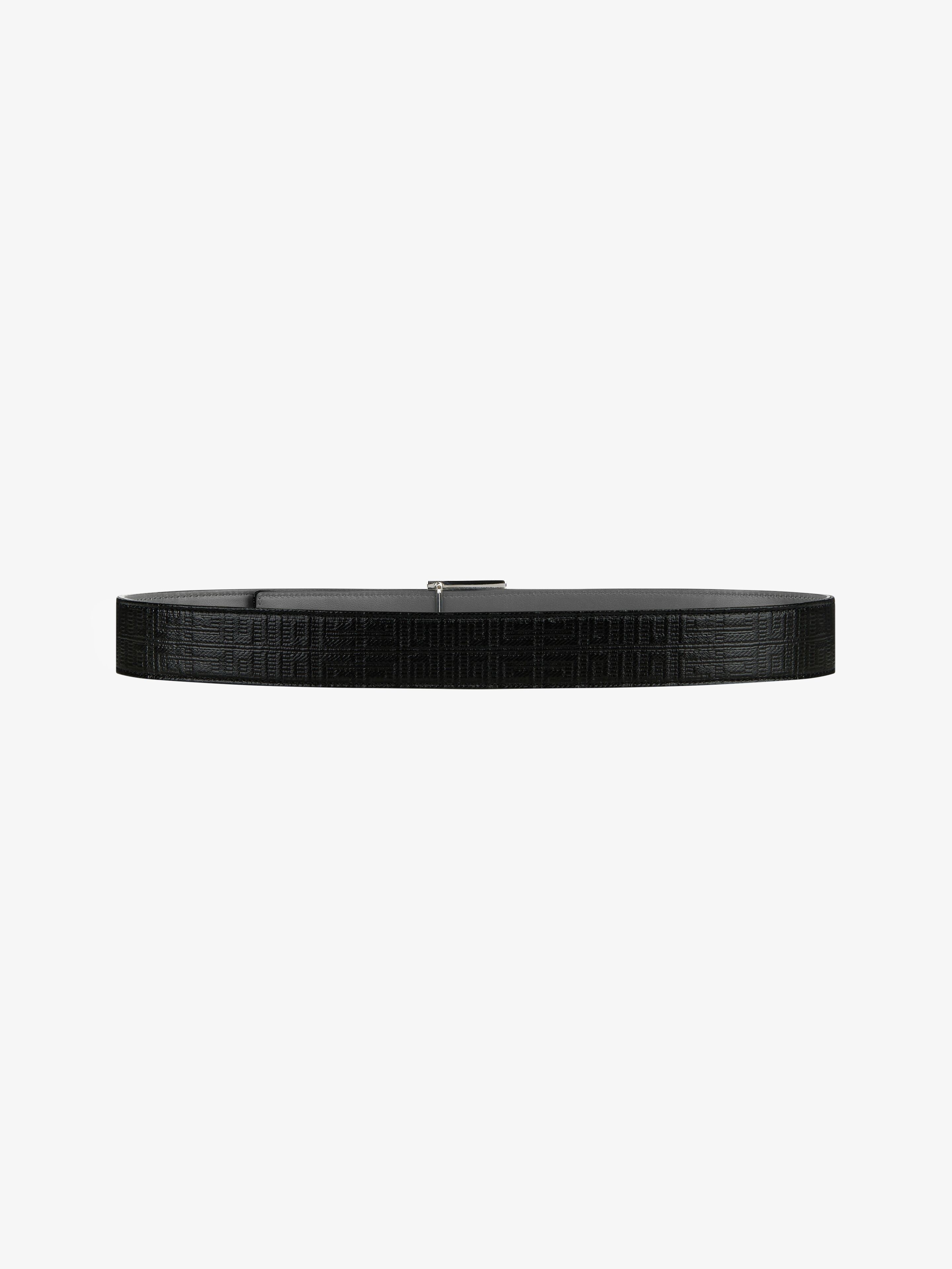 4G REVERSIBLE BELT IN LEATHER AND 4G COATED CANVAS - 4