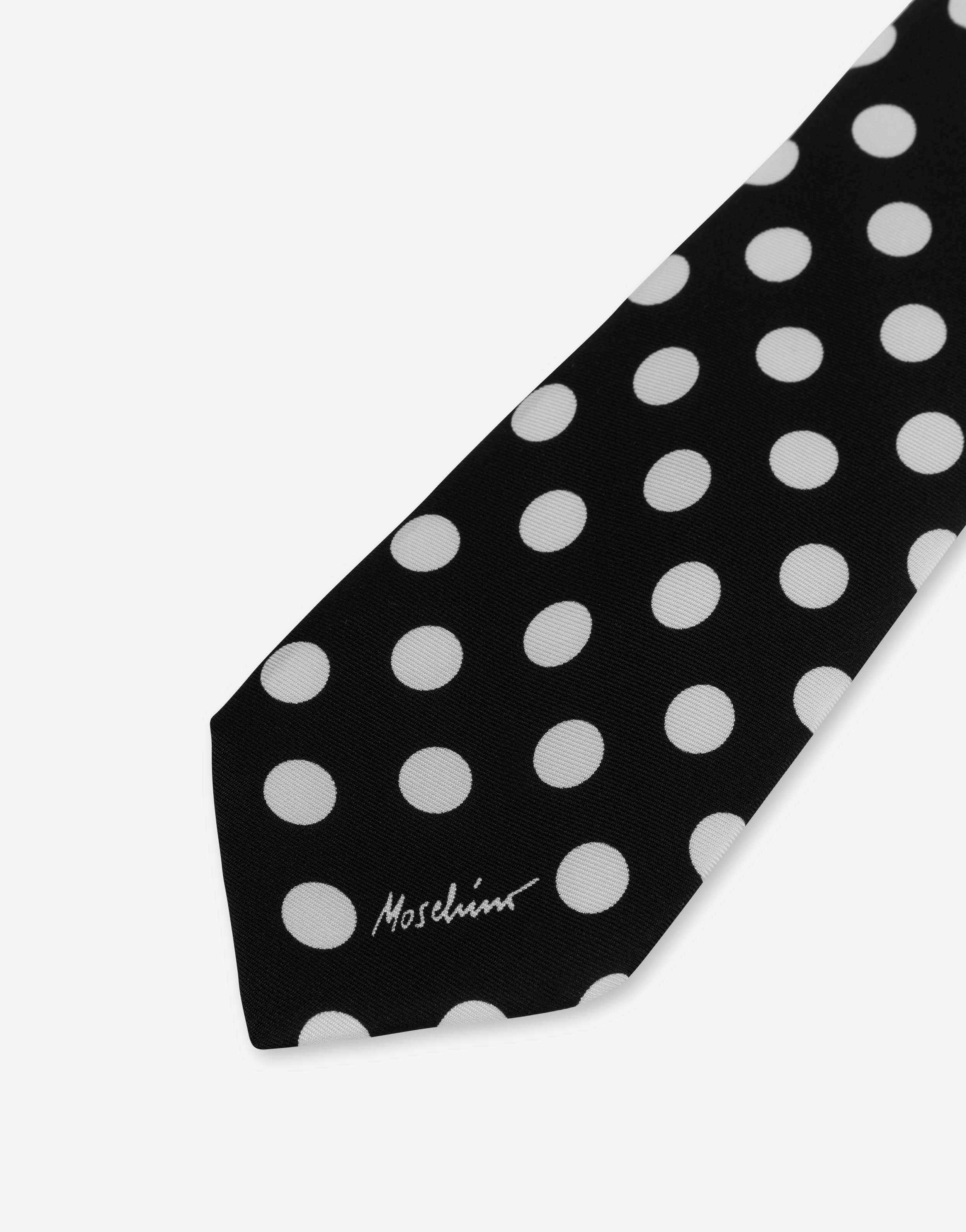 SILK TIE ALLOVER POLKA DOTS - 3
