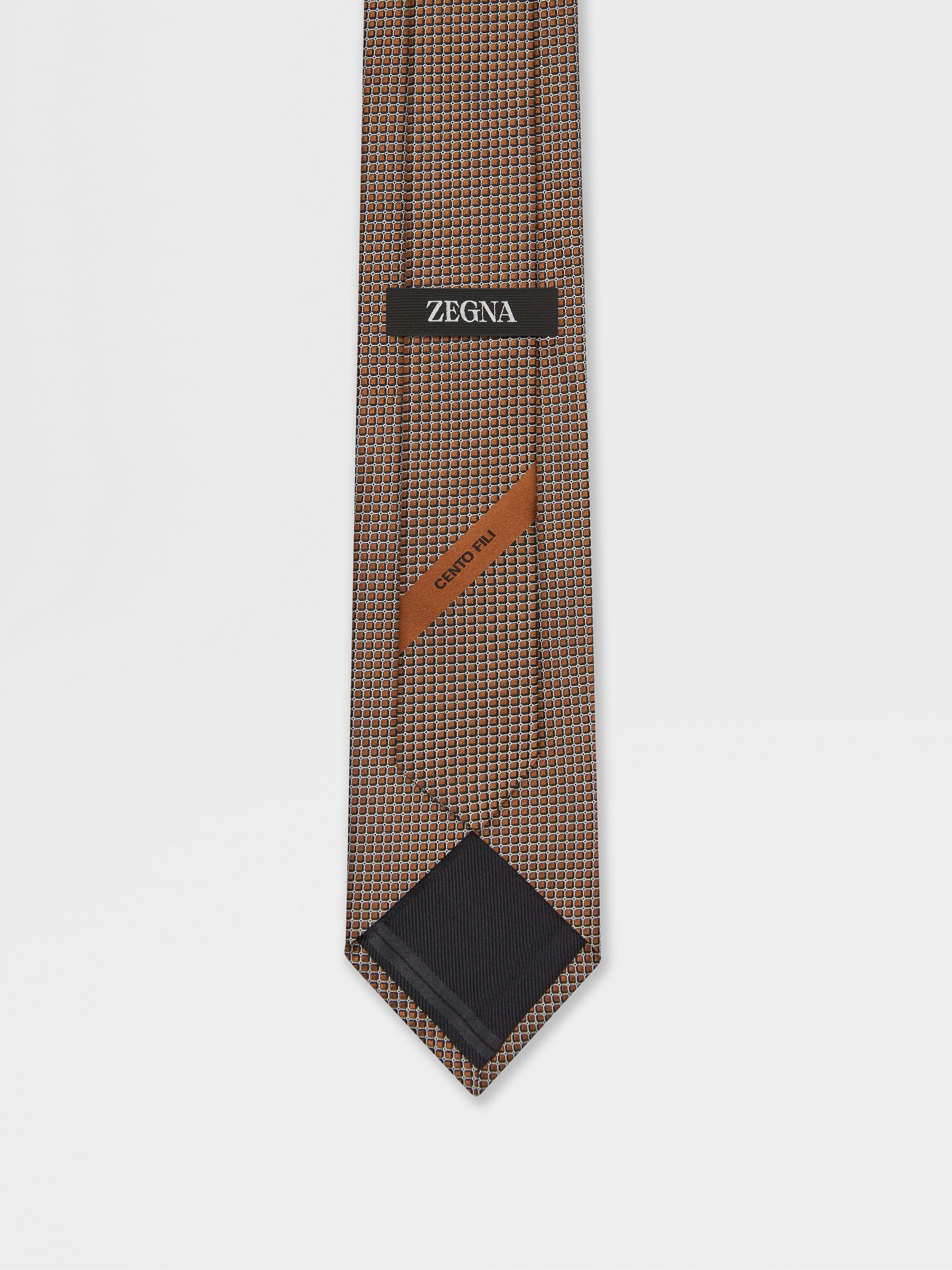 FOLIAGE CENTO FILI SILK TIE - 3