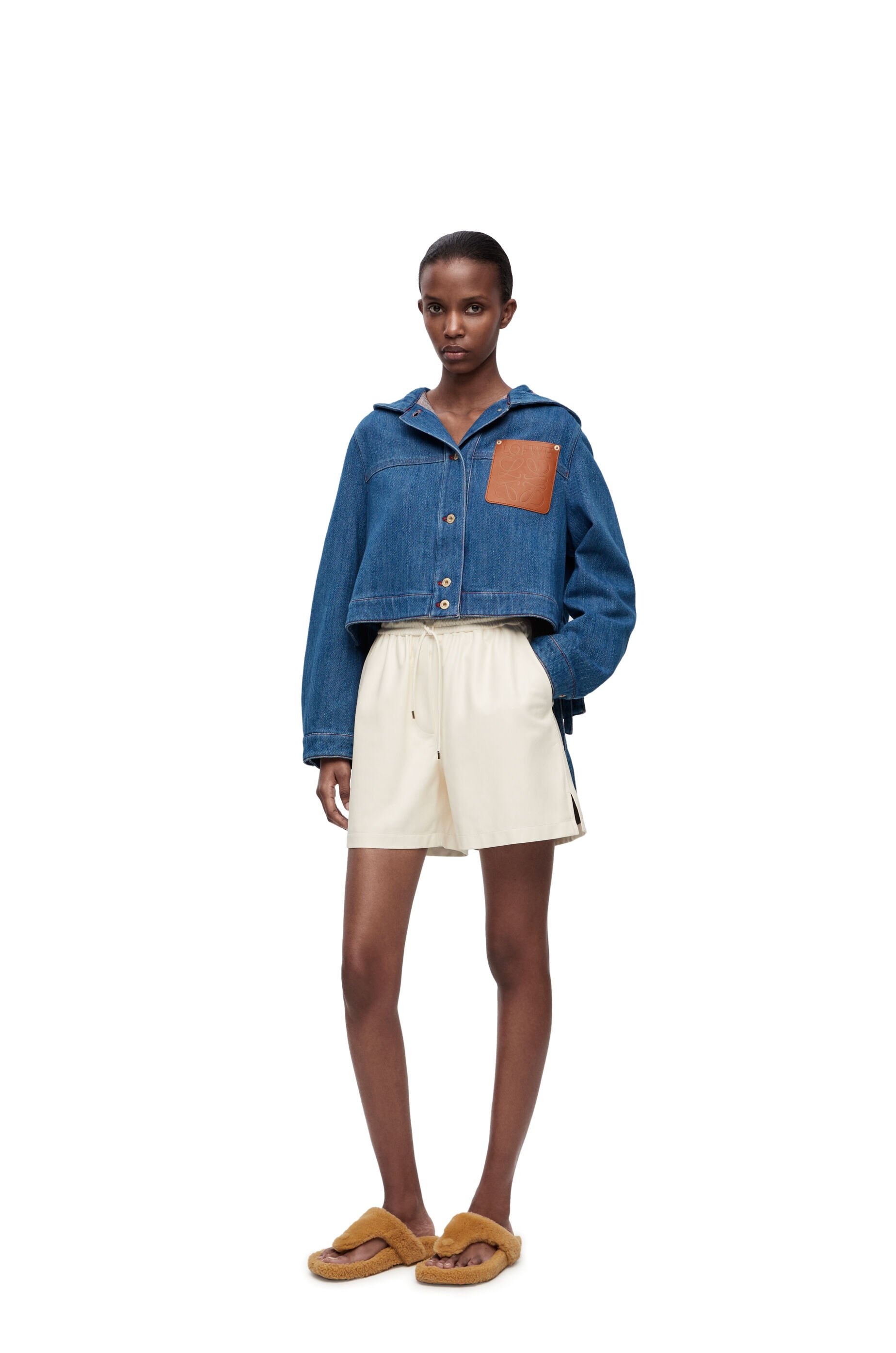 Cropped workwear jacket in denim - 2