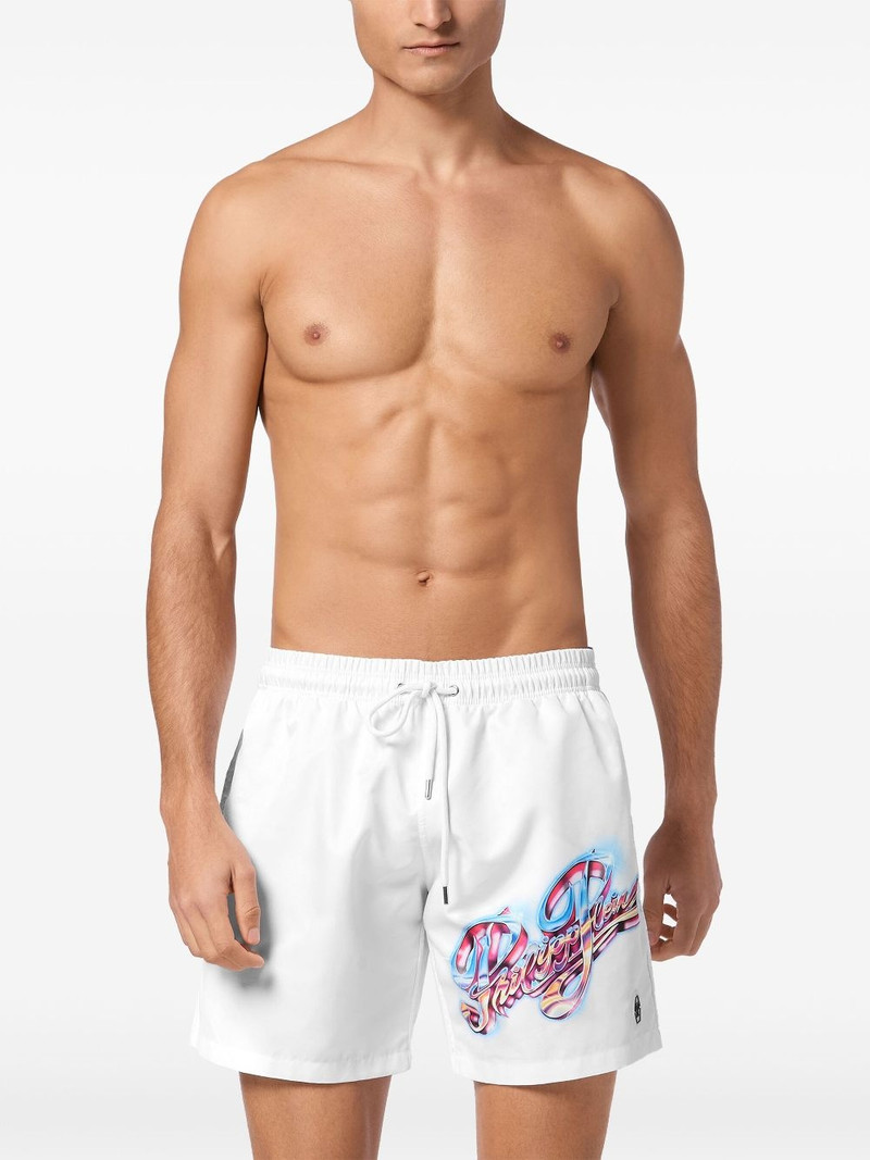 PHILIPP PLEIN printed swim shorts outlook