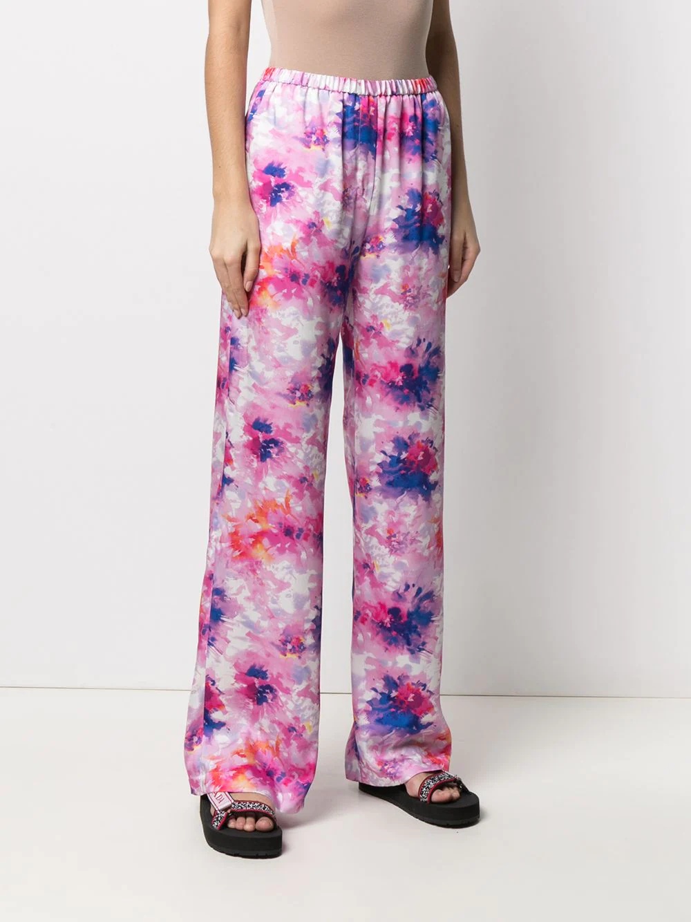 floral-print trousers - 3