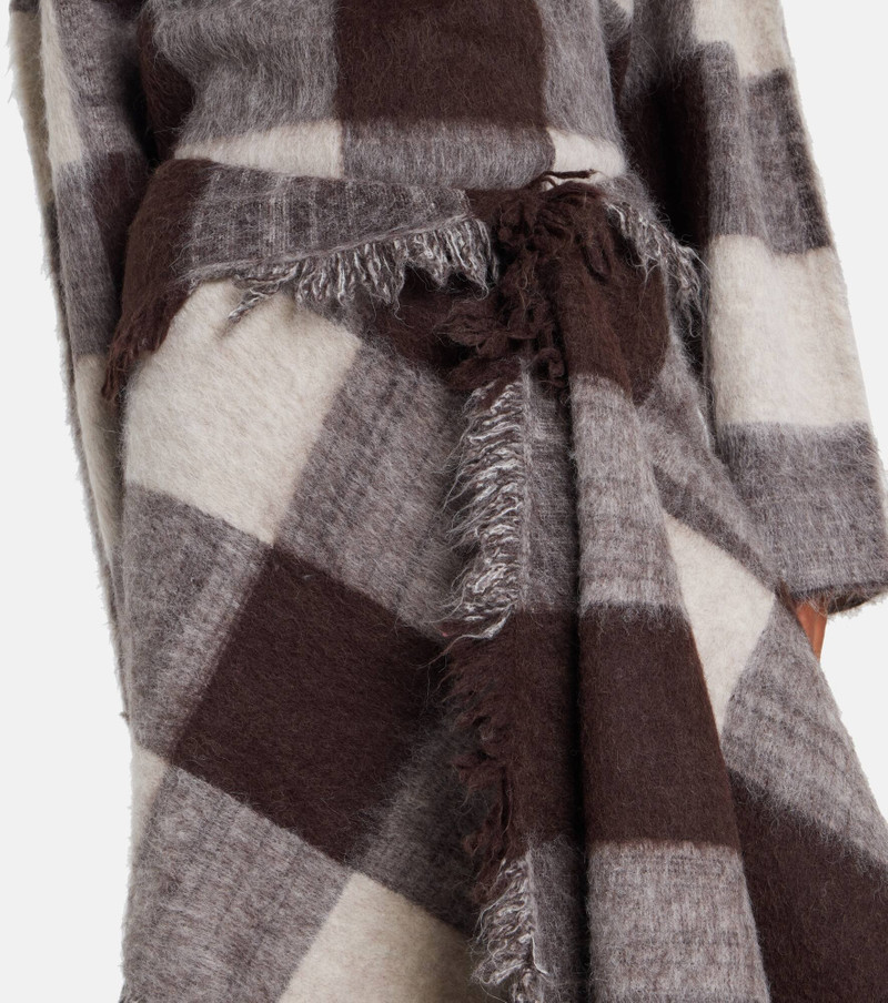 Kai checked alpaca and wool-blend miniskirt 4