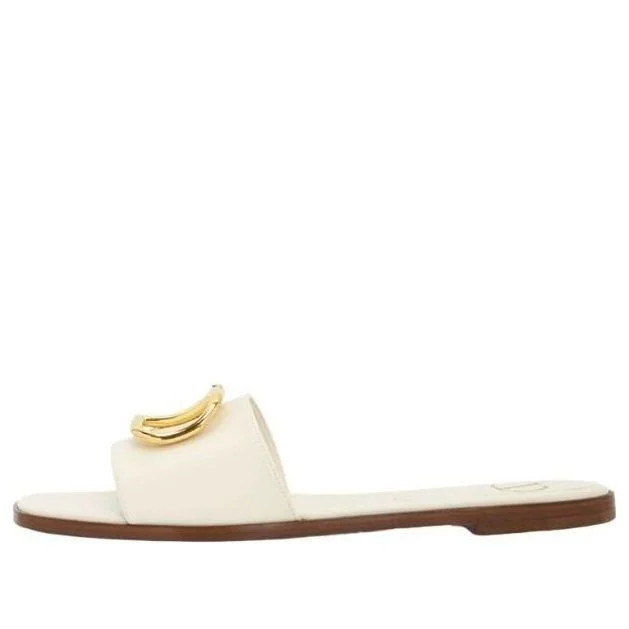 (WMNS) Valentino SS25 V Logo Signature Slippers 'Ivory' S0BD5DSHI16 - 1