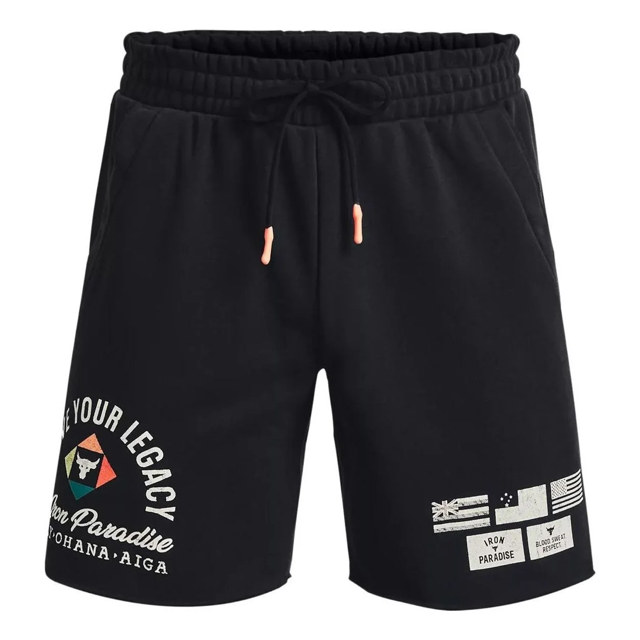 Under Armour Project Rock Heavyweight Terry Shorts 'Black' 1377439-001 - 1