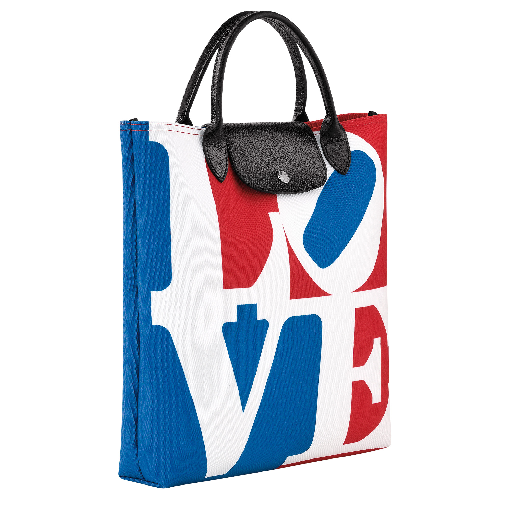 Longchamp x Robert Indiana L Handbag White - Canvas - 3