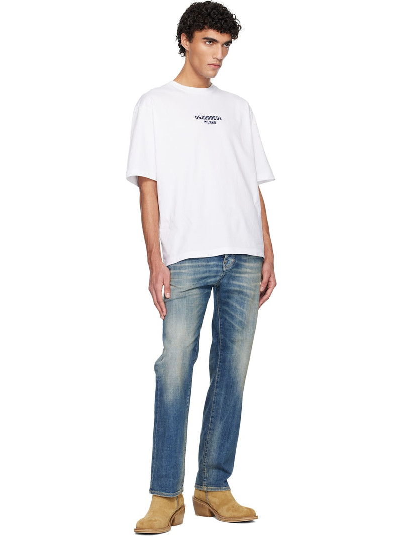DSQUARED2 White Milano Loose Fit T-shirt outlook