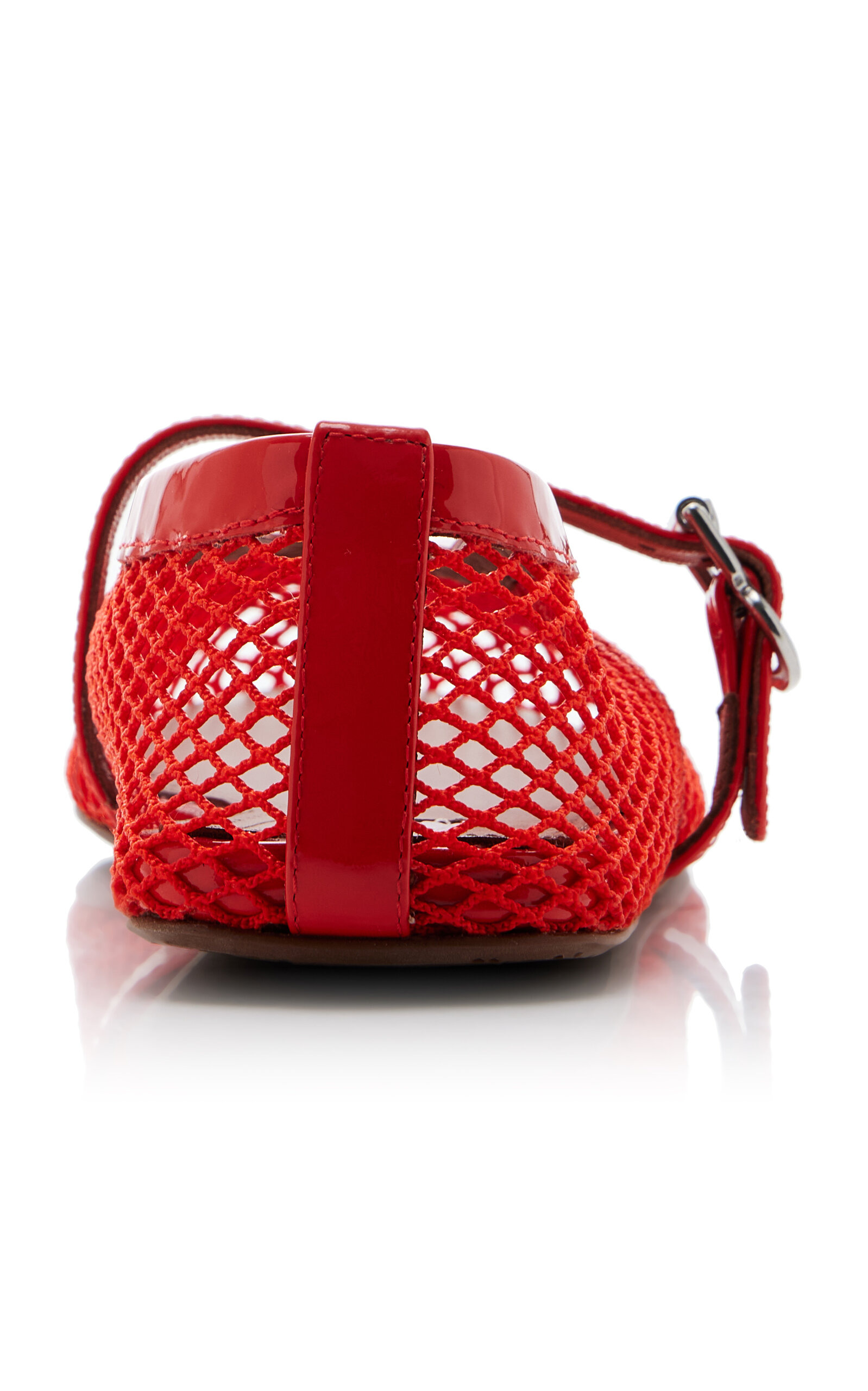 Mesh Ballet Flats red - 4