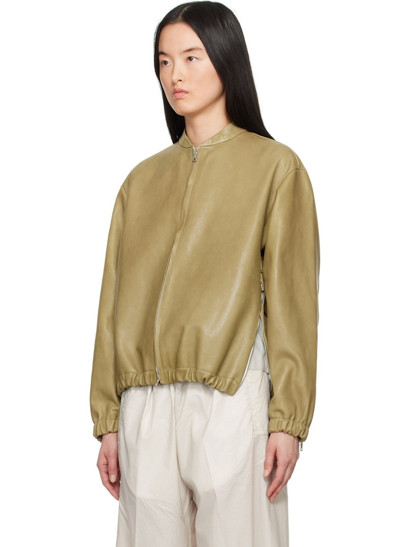 GABRIELA COLL GARMENTS Green No.306 Six Zipper Leather Jacket outlook