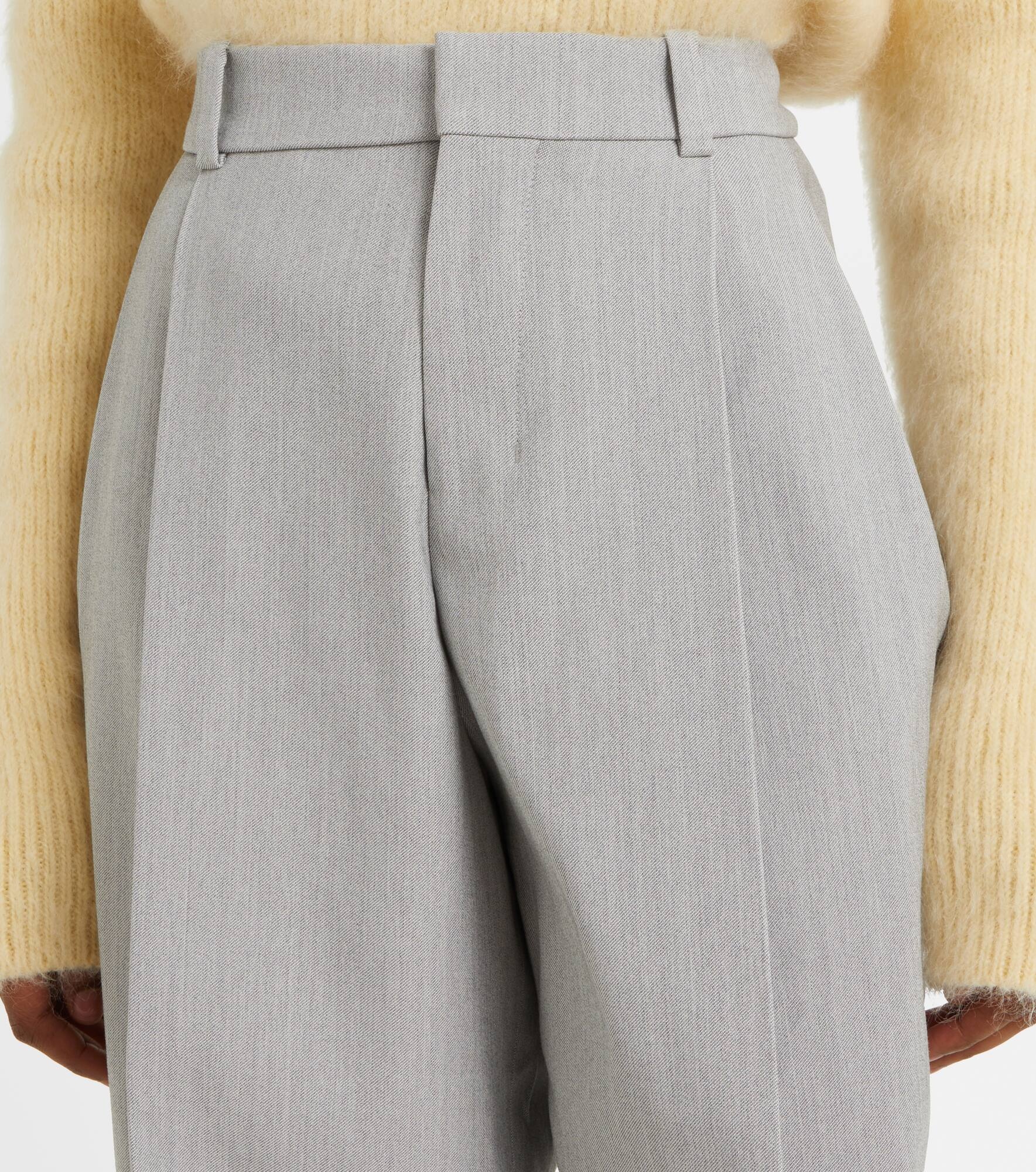 Curzio mid-rise jersey wide-leg pants - 4