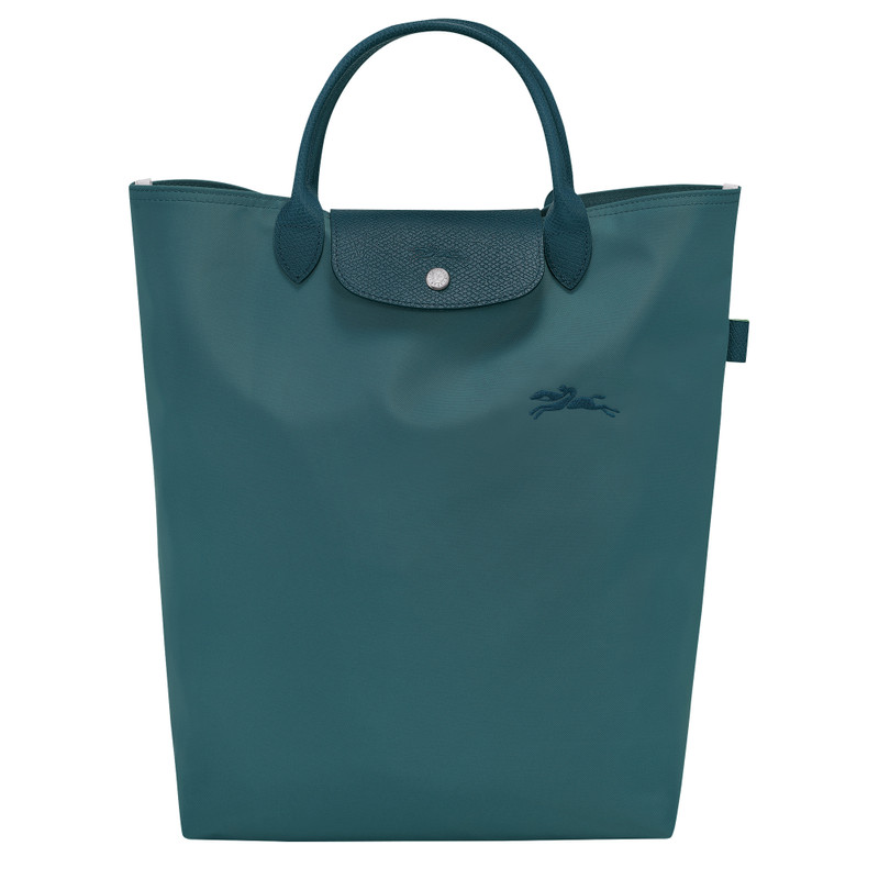 Le Pliage Green M Tote bag Peacock - Canvas 1