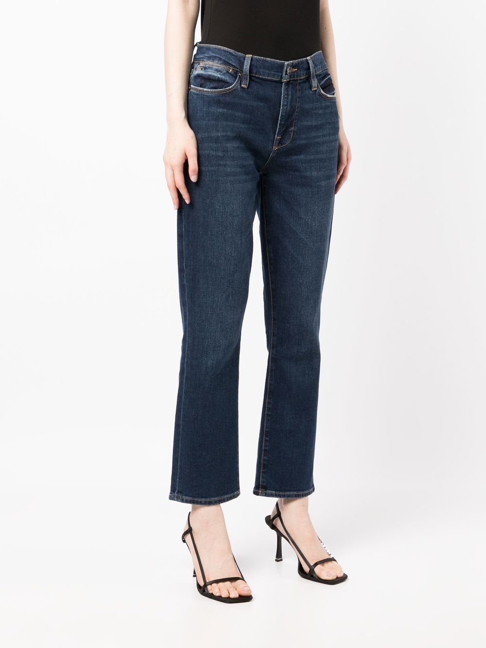 high-waist straight-leg jeans - 3