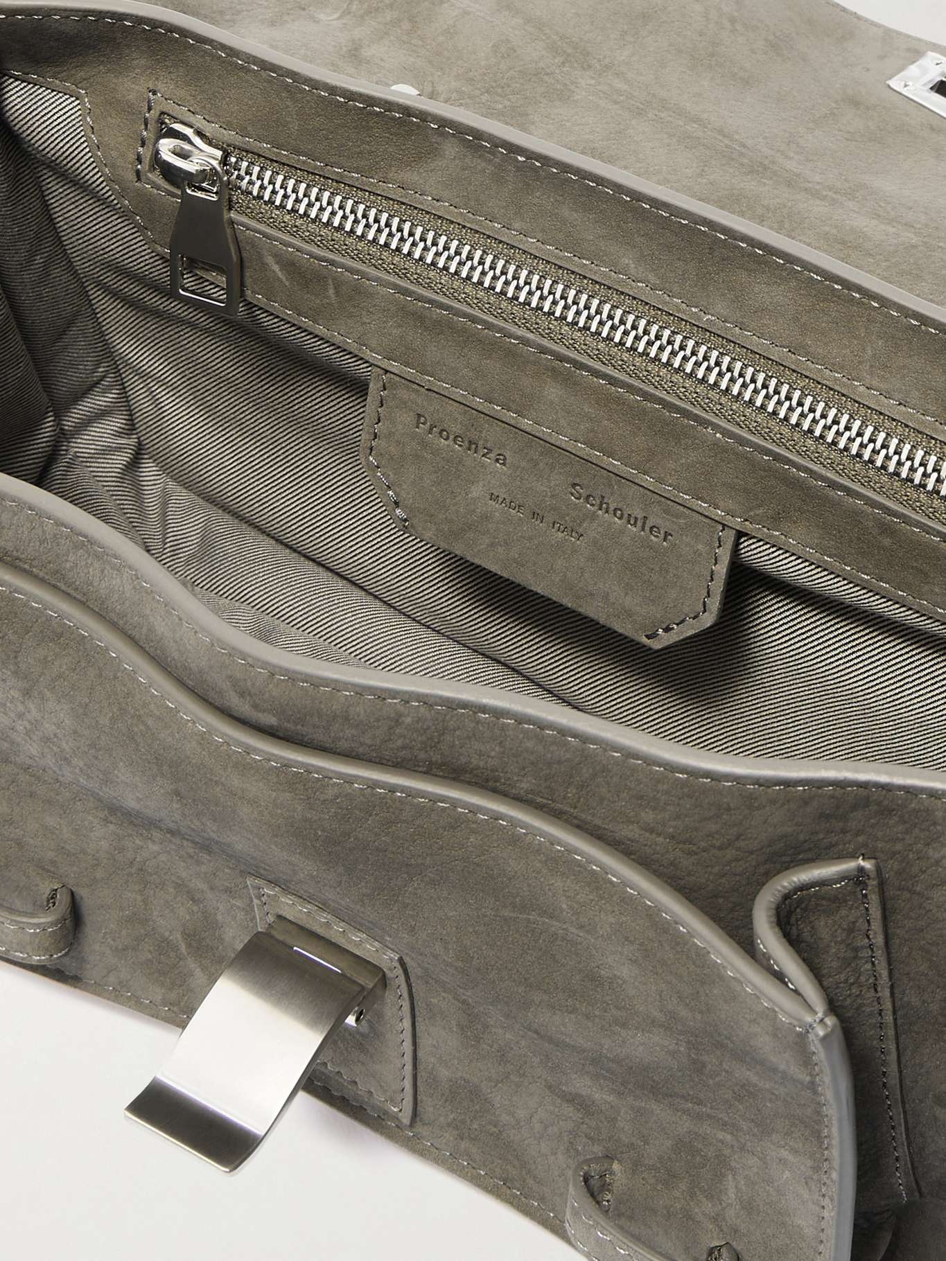 The PS1 Tiny leather satchel Green - 5