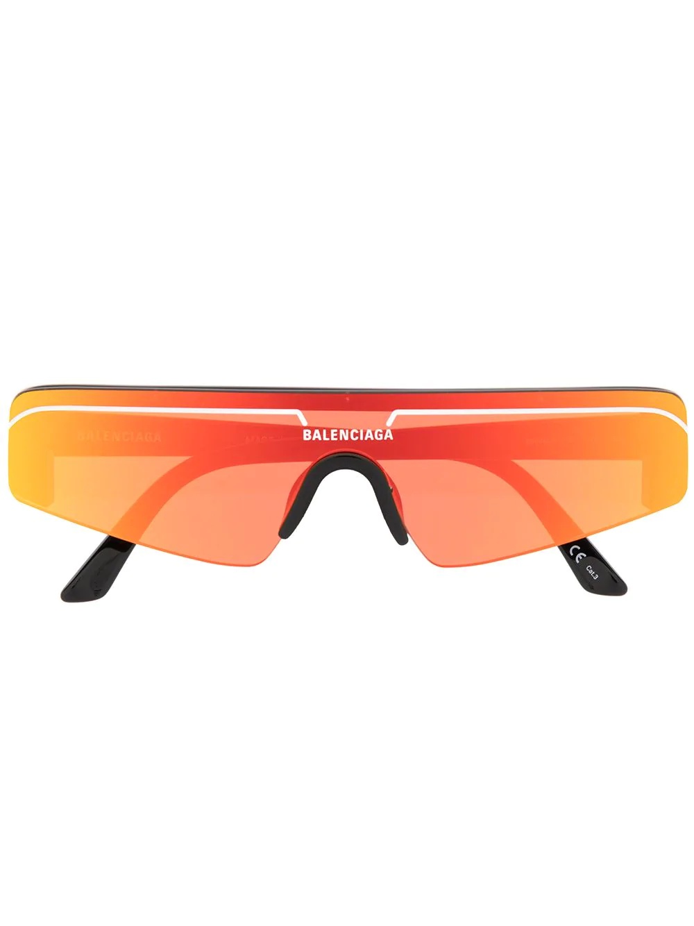 mirrored shield sunglasses - 1