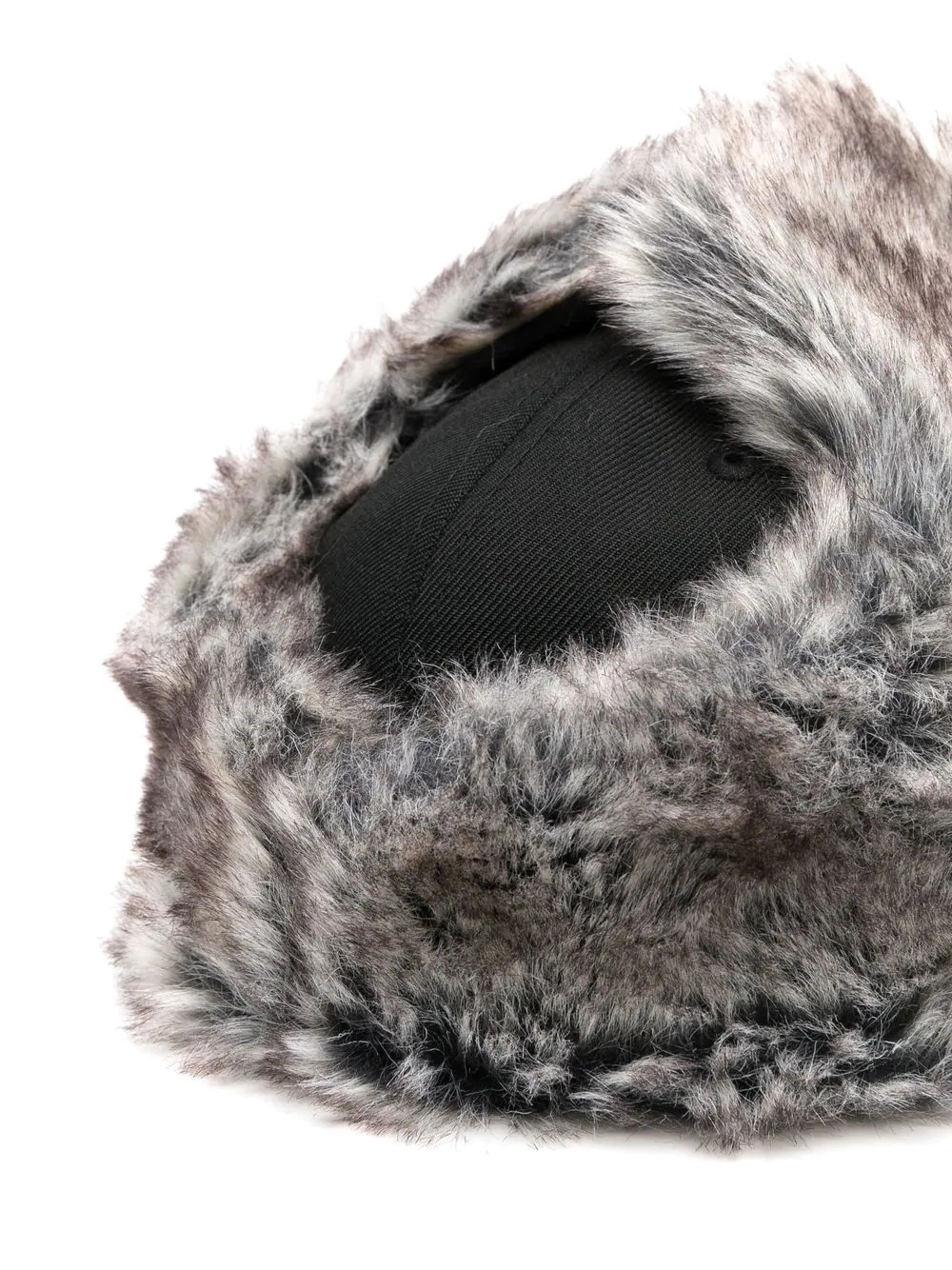 faux-fur trimmed cap - 2