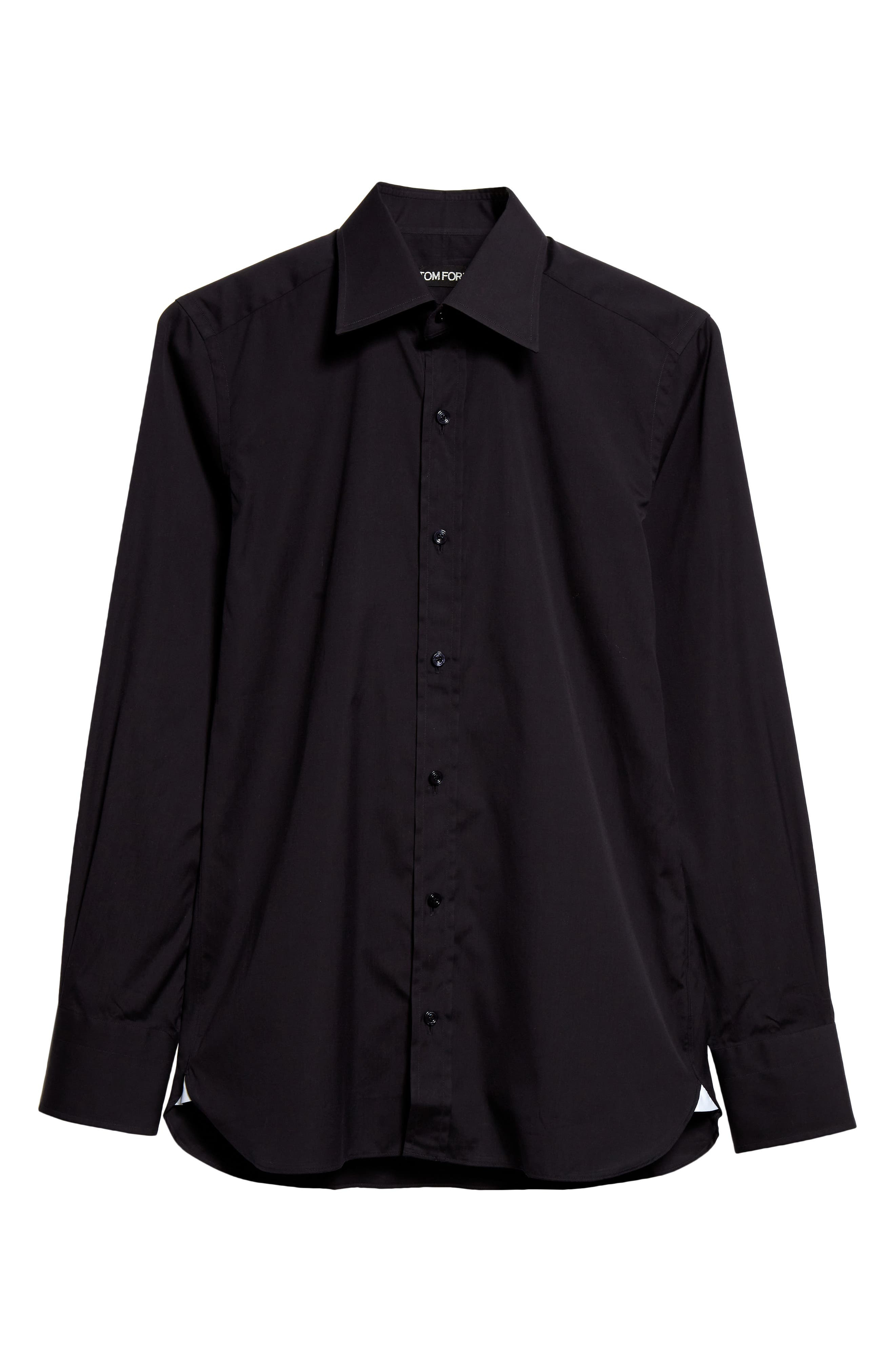 Slim Fit Cotton Poplin Button-Up Shirt - 5