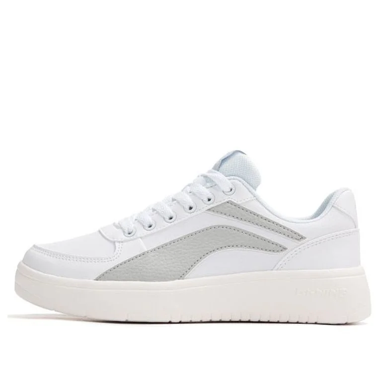 (WMNS) Li-Ning Classic Skateboarding 'White Gray' AGCR470-1 - 1