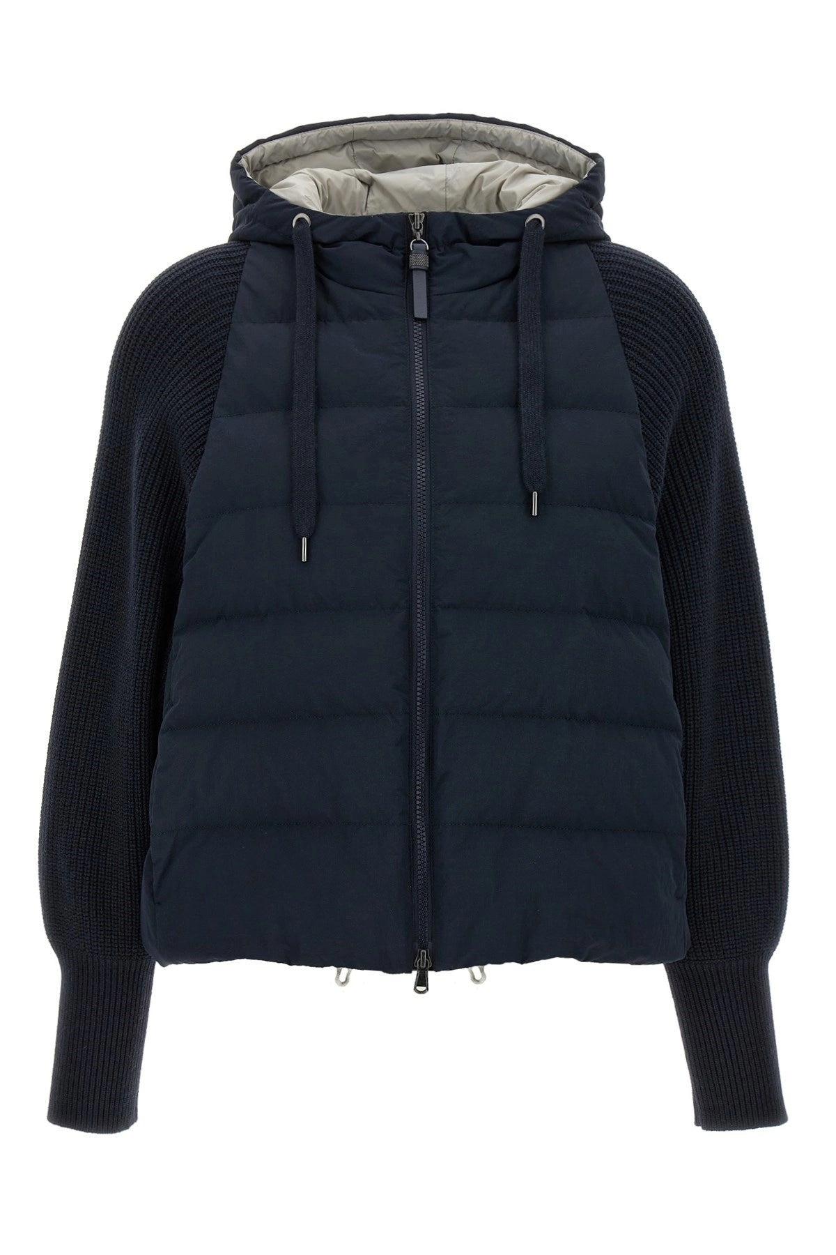 Brunello Cucinelli Women Two-Material Puffer Jacket - 1