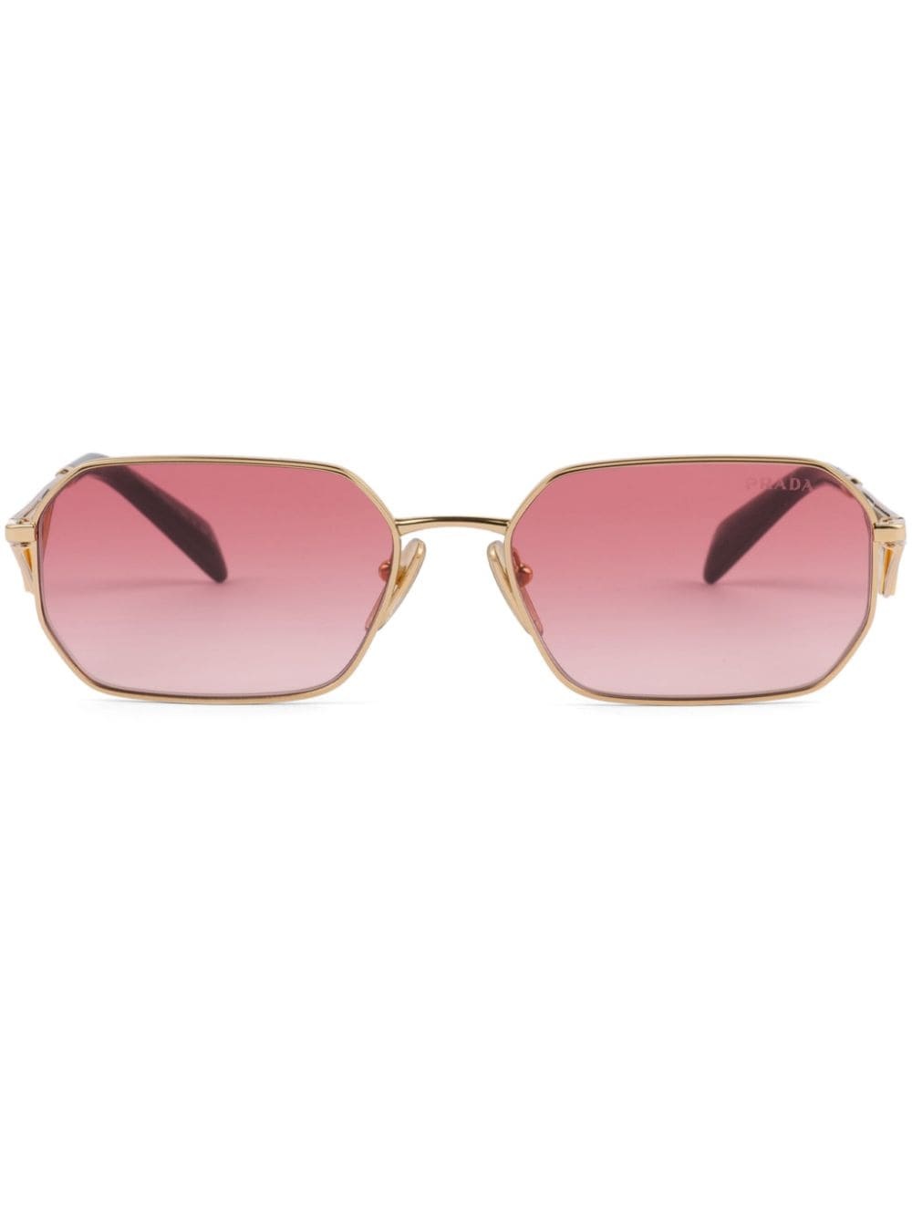 rectangle-frame gradient tinted sunglasses - 1