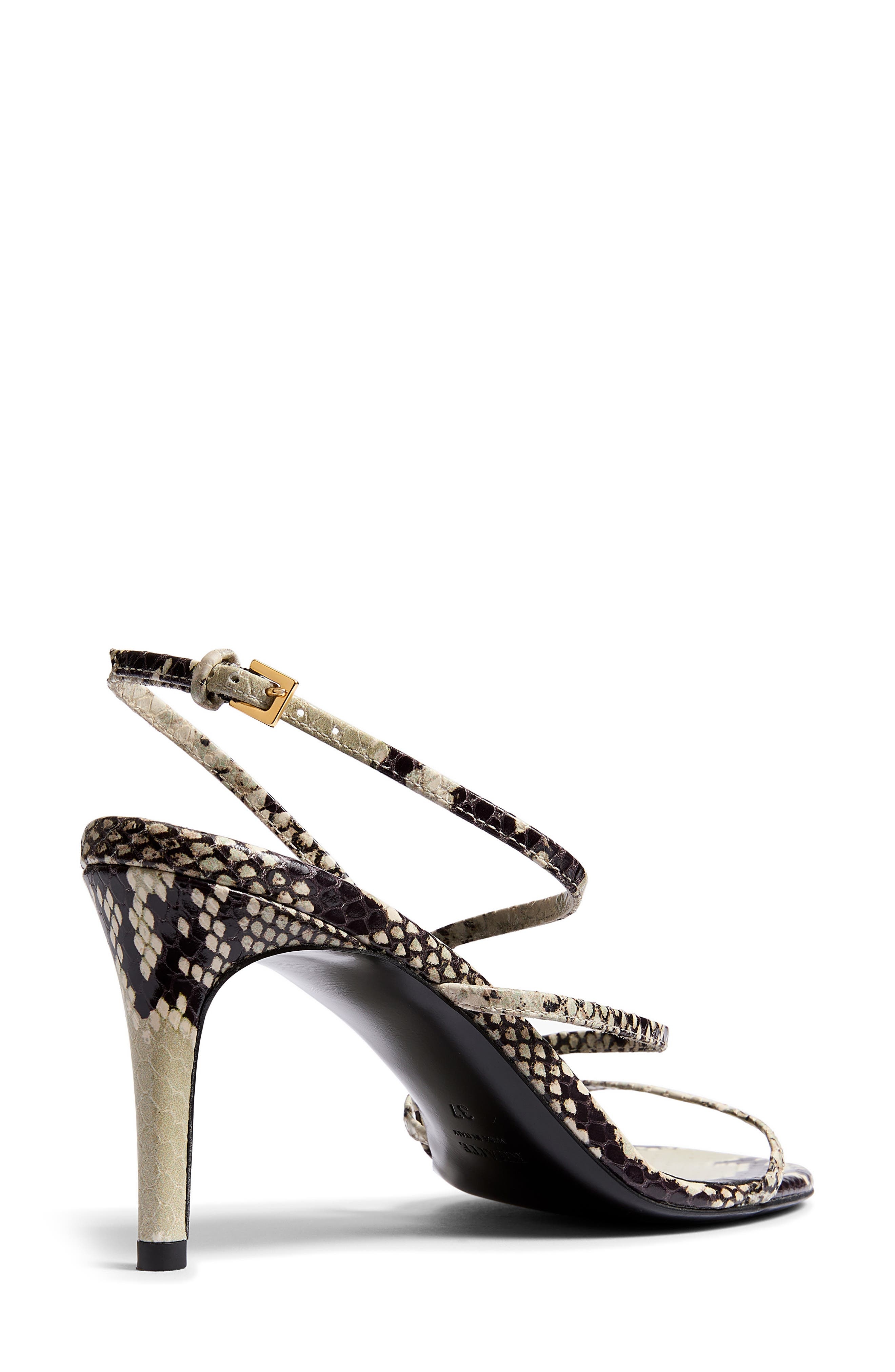 Khaite Loop Snakeskin Embossed Sandal in Natural at Nordstrom - 2