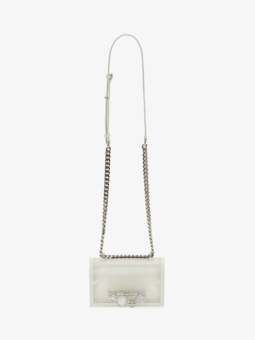Mini Jewelled Satchel in Transparent - 5