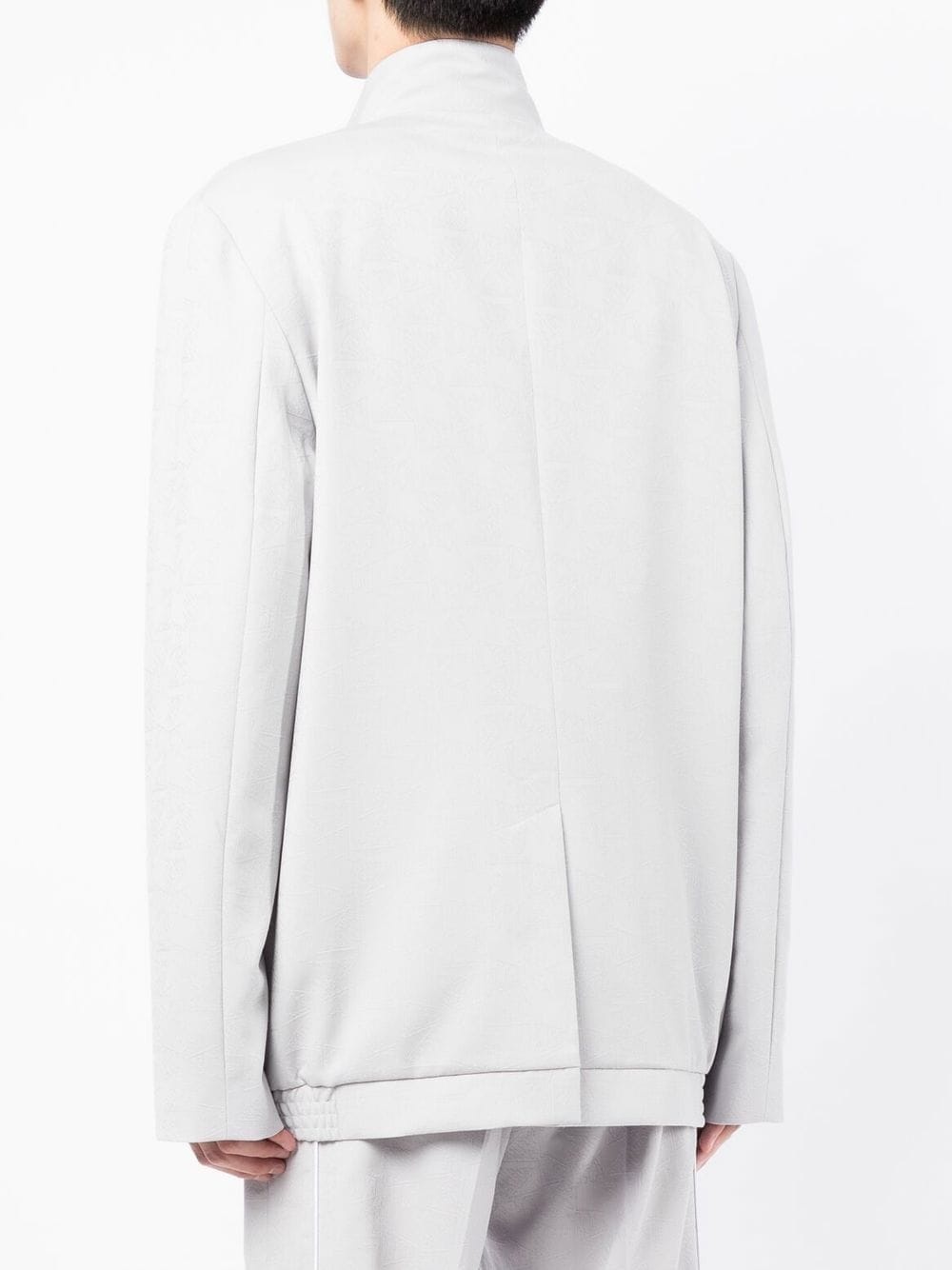 logo print track jacket - 4