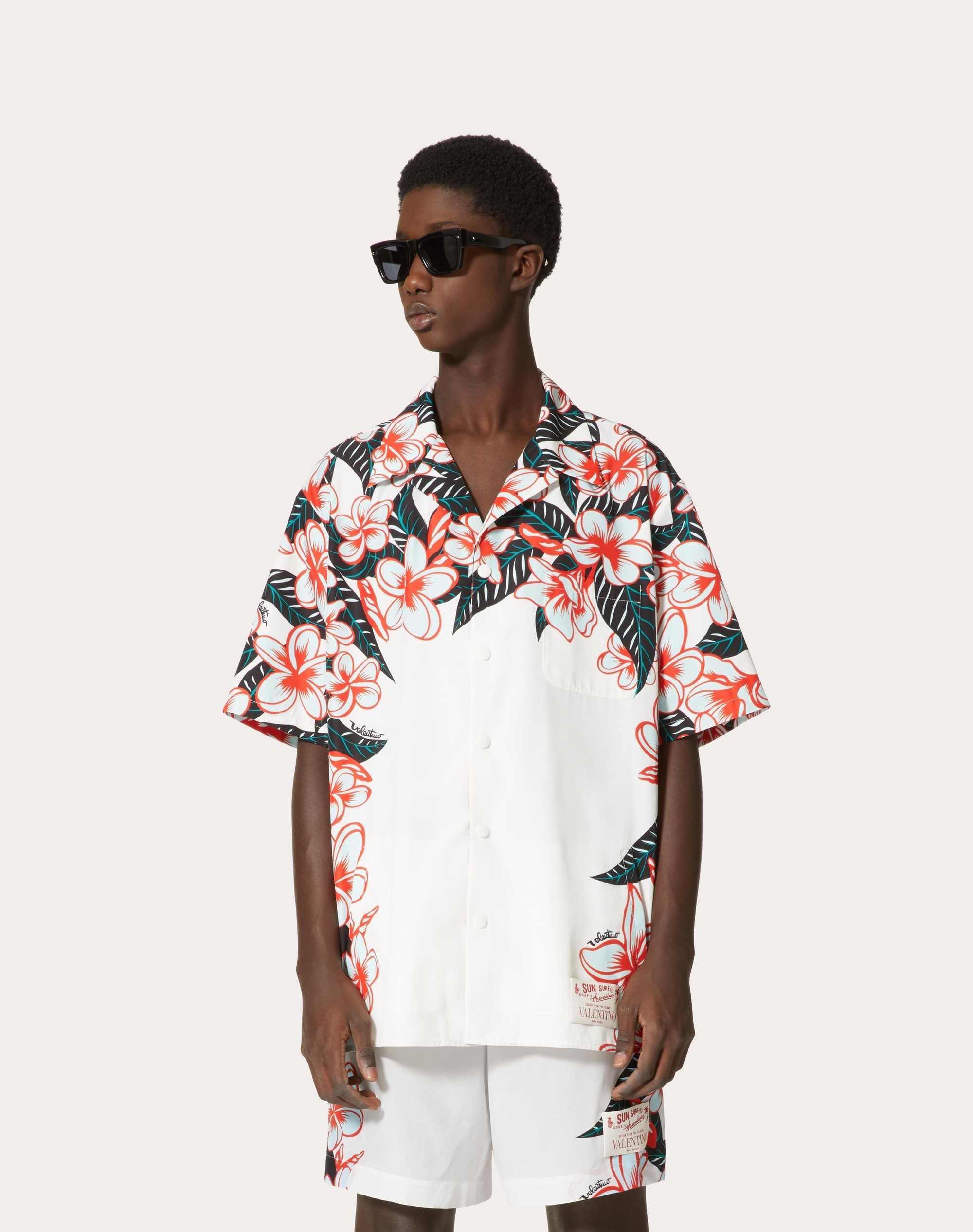NYLON BOWLING SHIRT WITH HULA GIRL PRINT - 3