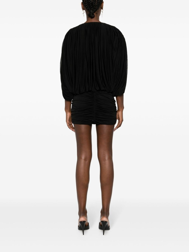 draped mini dress 4