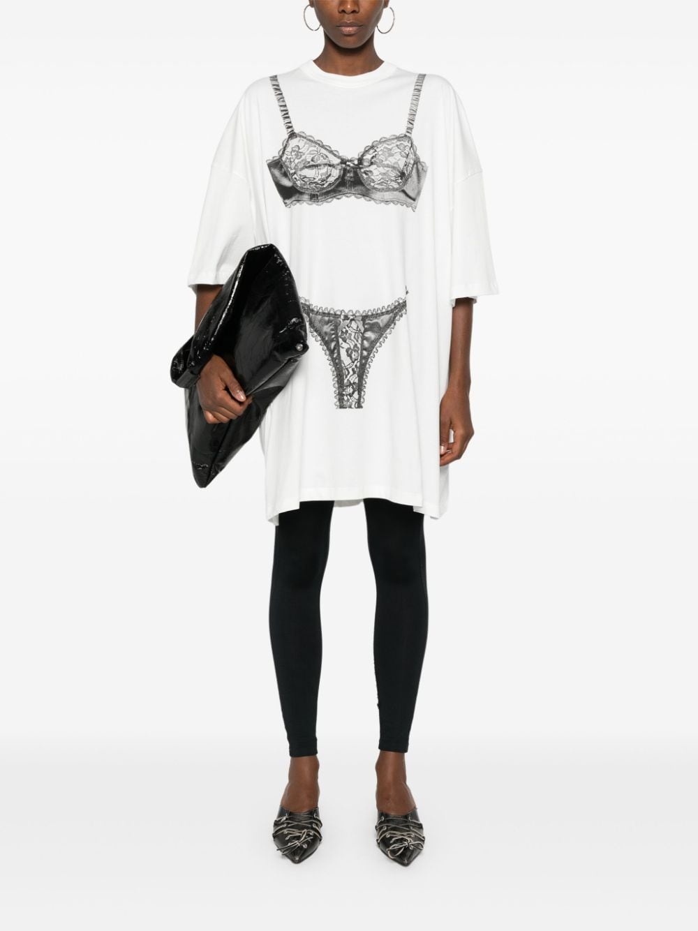 VAQUERA Off-White Print Reversible T-Shirt Vaquera